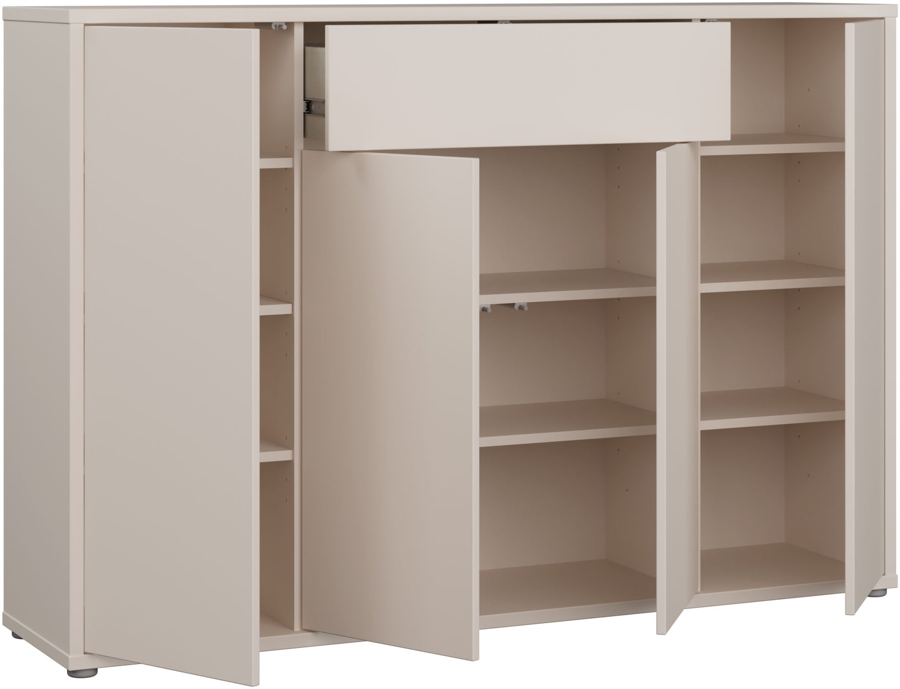 FORTE Schuhschrank »Alice Springs« B/H/T 143,9/99,1/34,9 cm Push to open, 28  Paar Schuhe