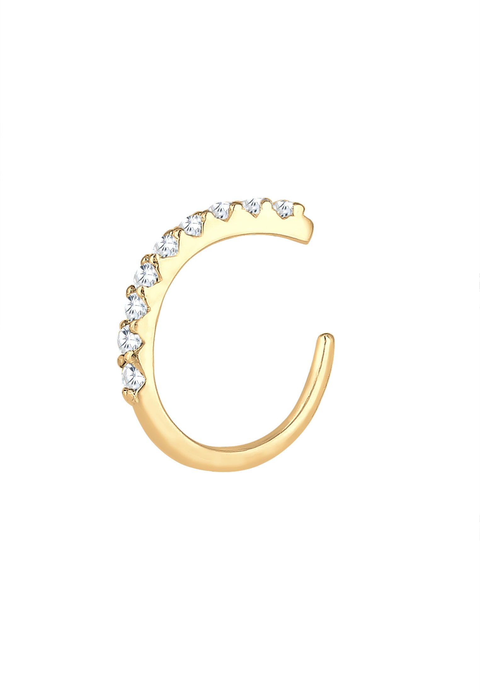 Elli Ohrklemme »Ohrringe Earcuff Zirkona Kristalle Trend Single 925 Silber«