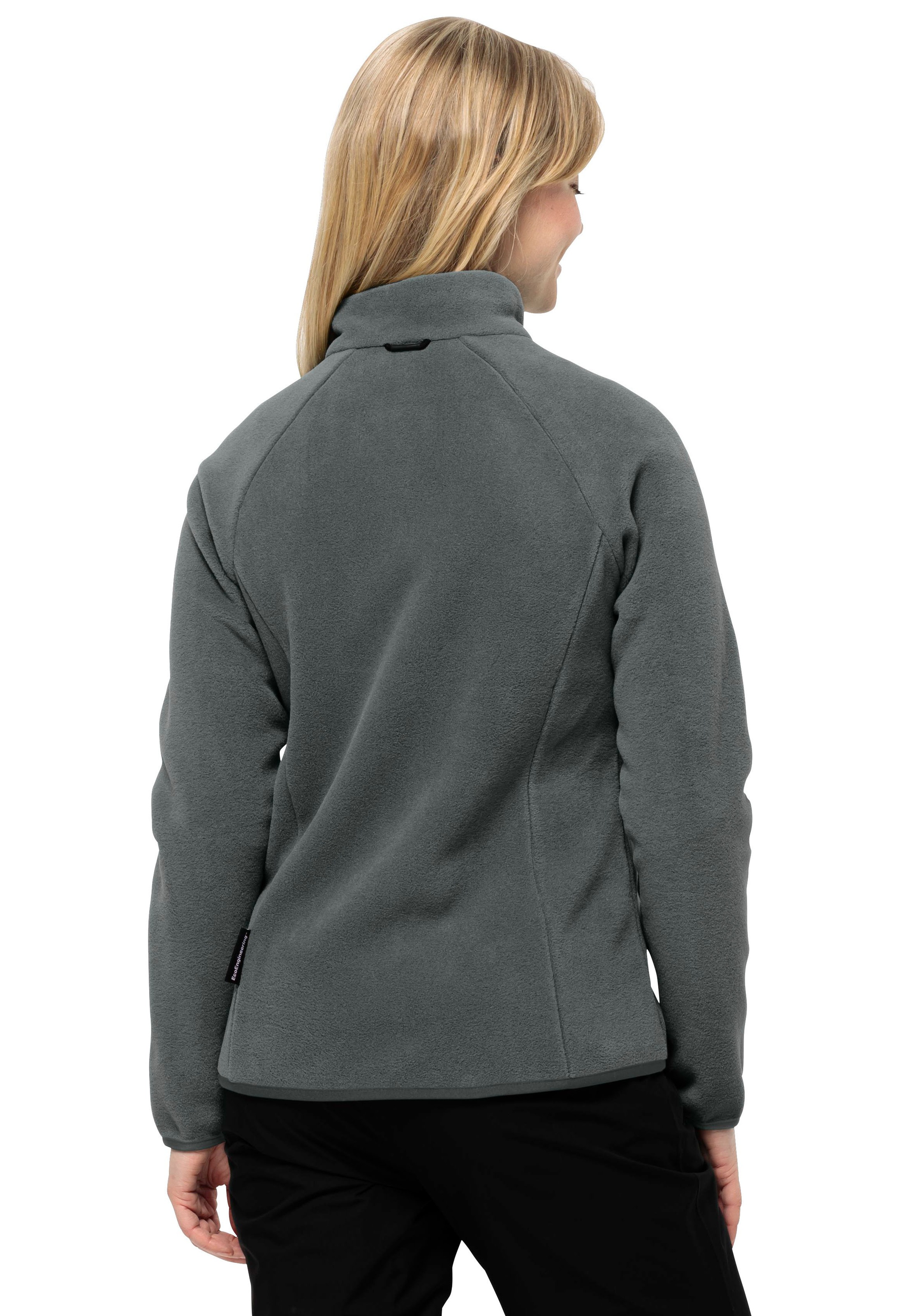 Jack Wolfskin Fleecejacke »MOONRISE FZ W«, mit kurzem Systemreißverschluss für Wanderungen