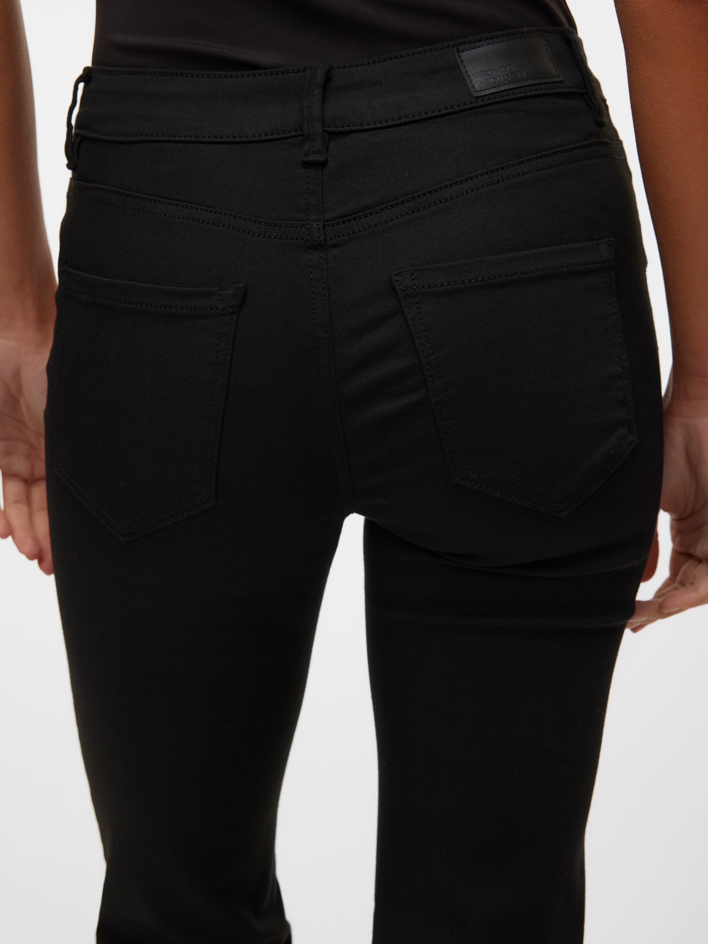 Vero Moda Straight-Jeans »VMFLASH MR STRAIGHT JEANS LI140 GA NOOS« Materialmix, regular waist, straight fit