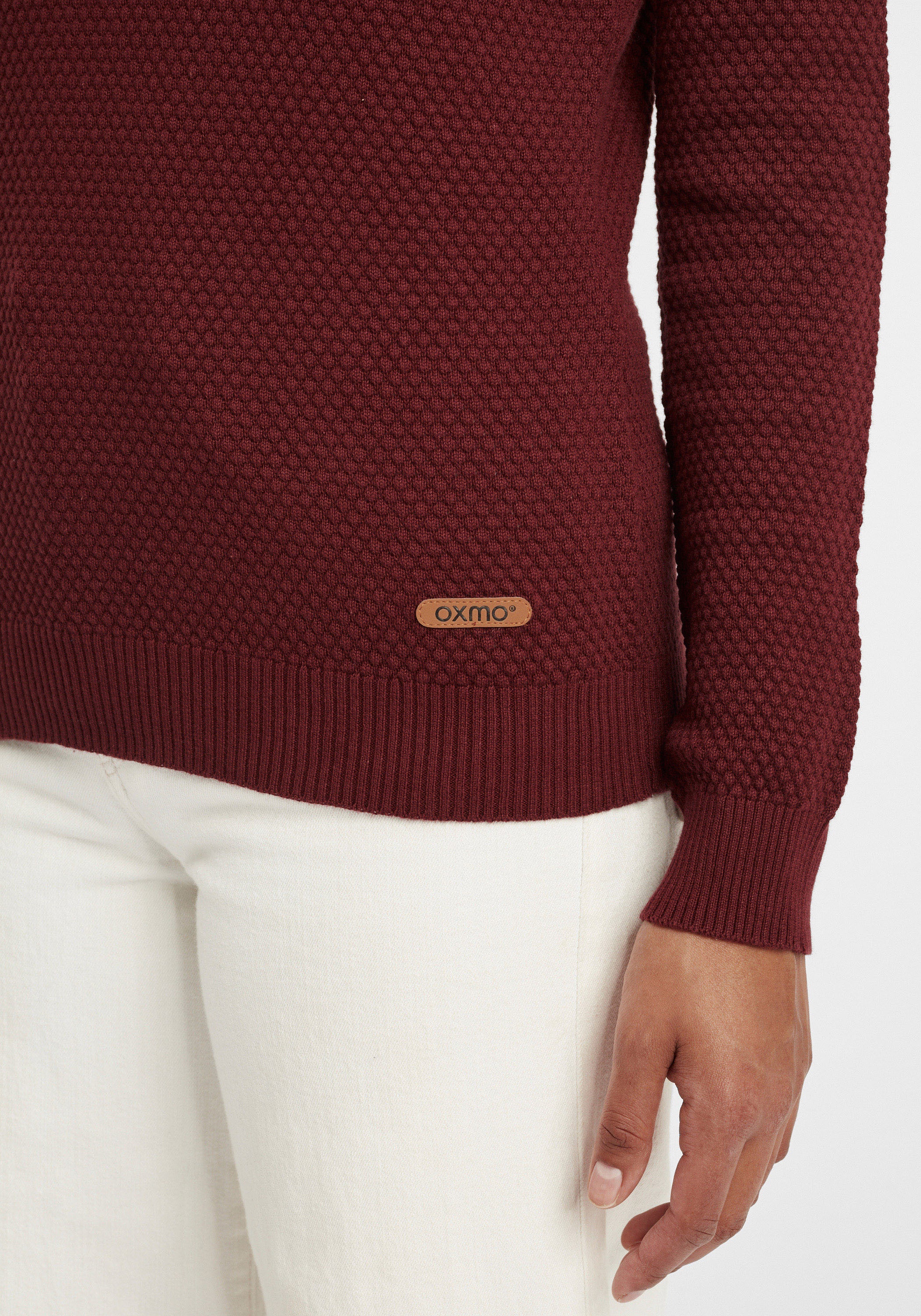 OXMO Strickfleece-Pullover »Strickpullover OXSarah«