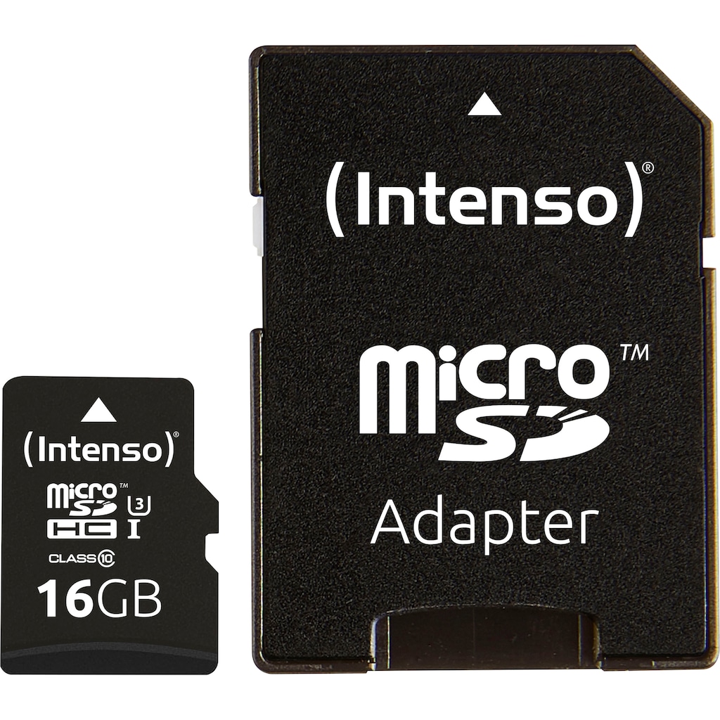 Intenso Speicherkarte »microSDHC UHS-I Professional + SD-Adapter«