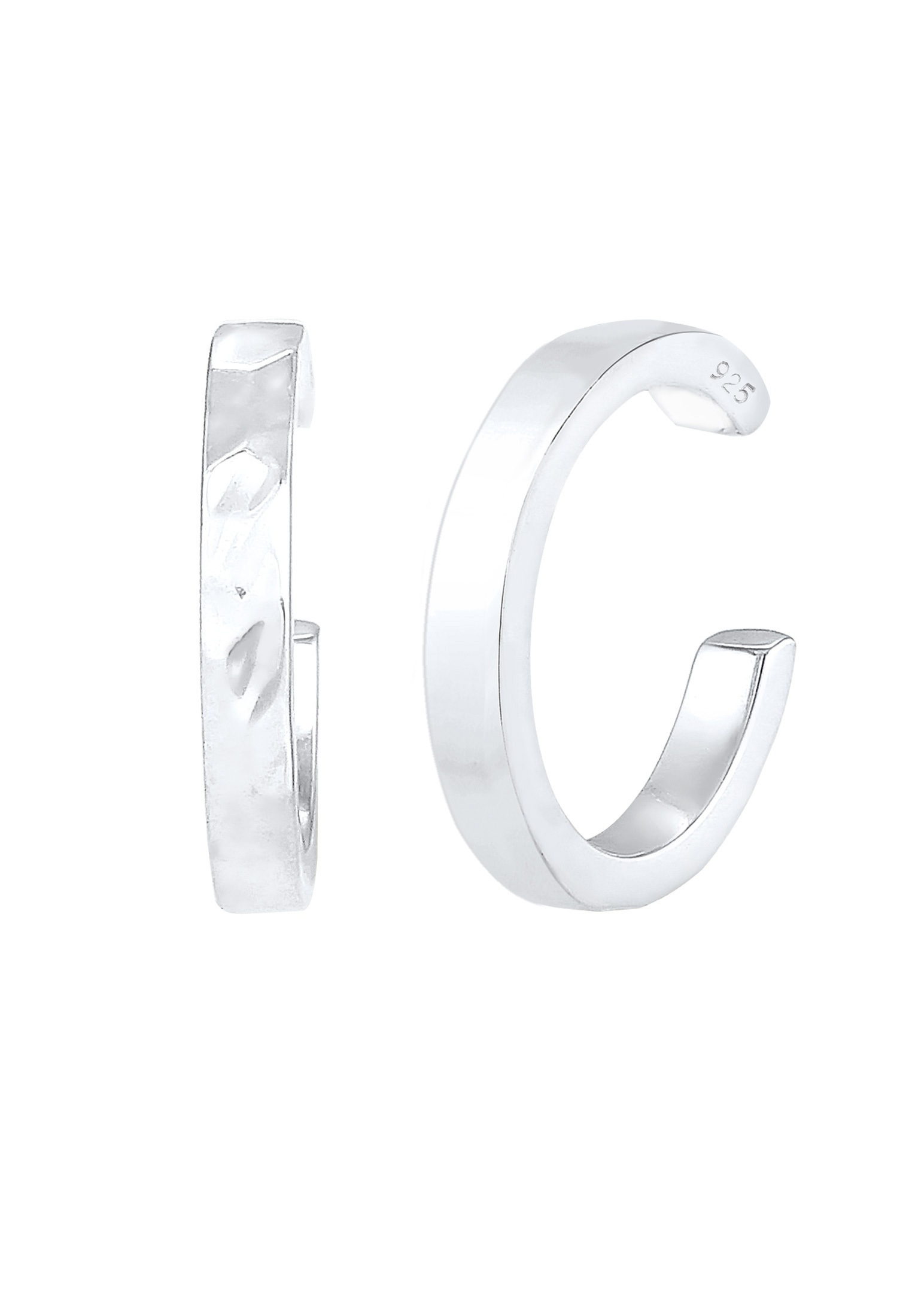 Elli Paar Ohrklemmen »Ohrringe Earcuff Set Organic Look 925 Silber«