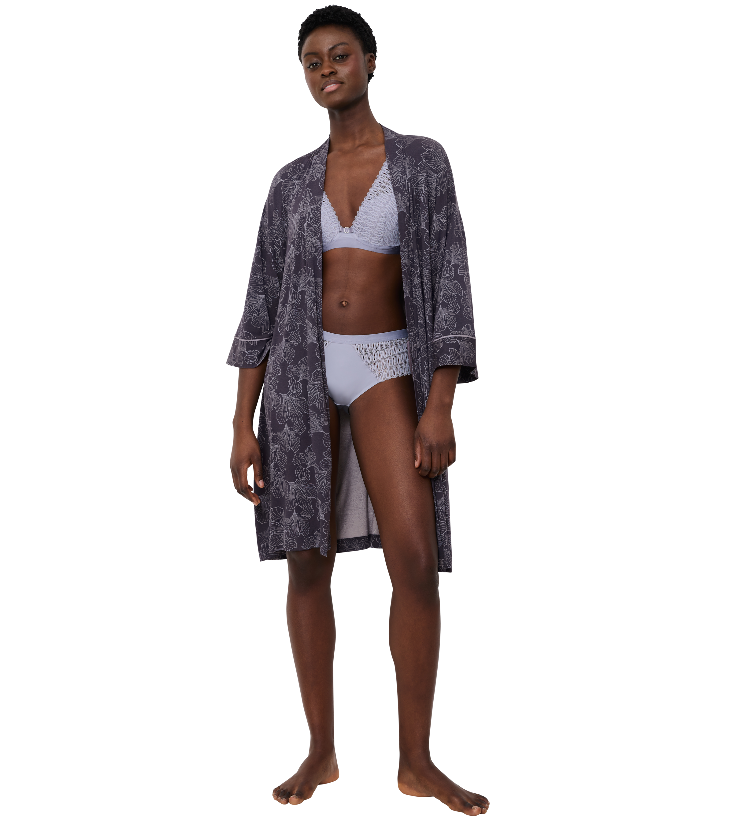 Triumph Morgenmantel »Aura Spotlight Robe 01« weich, atmungsaktiv, knielang