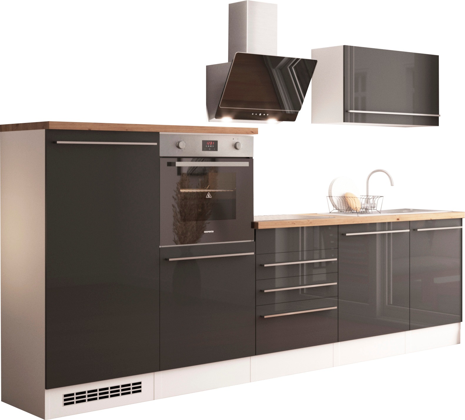 RESPEKTA Küche »Gabriel« wechselseitig aufbaubar, als Doppelblock stellbar