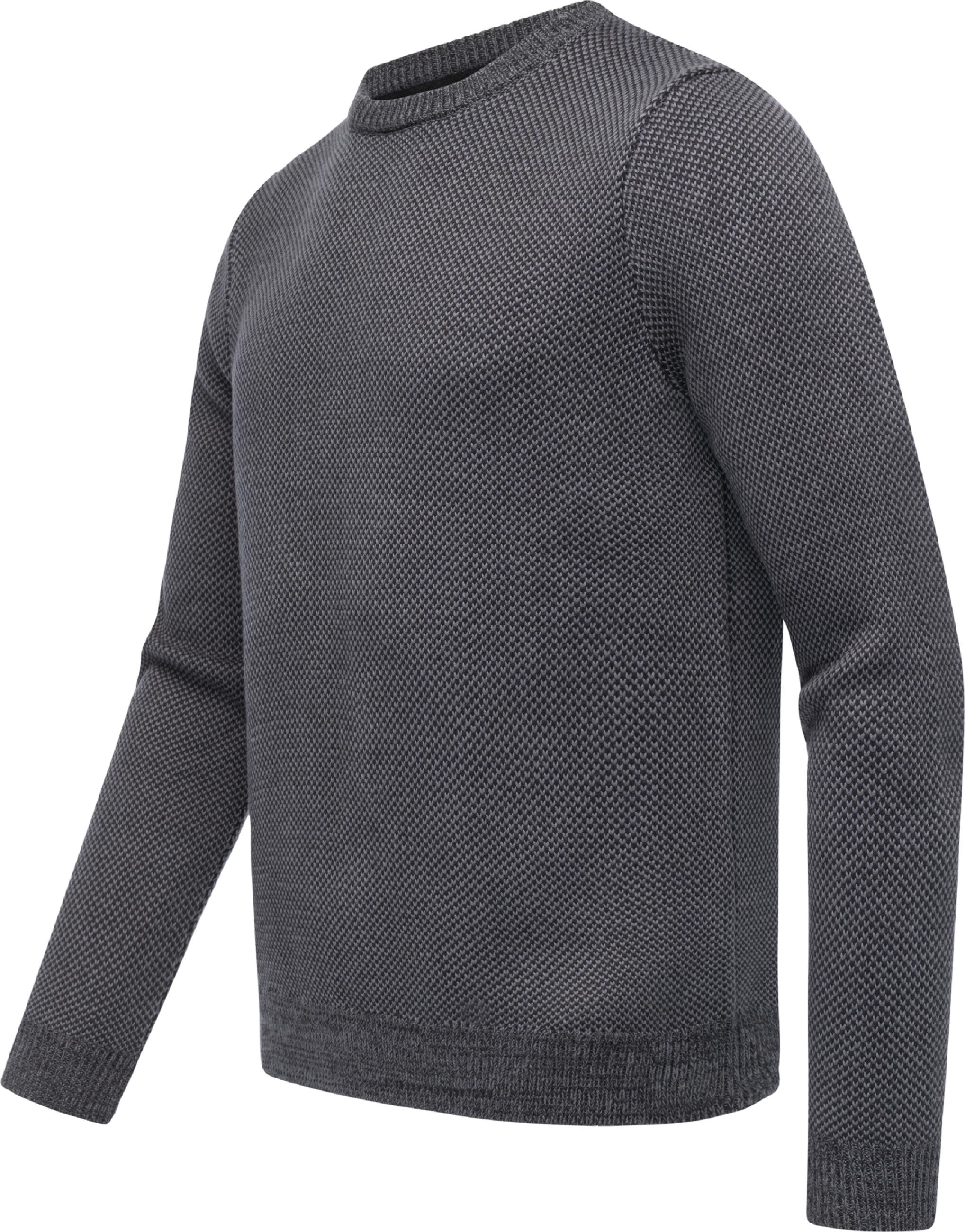Ragwear Sweater »Strickpullover Larrs«, stylischer Herren Sweatpullover mit Rippbündchen
