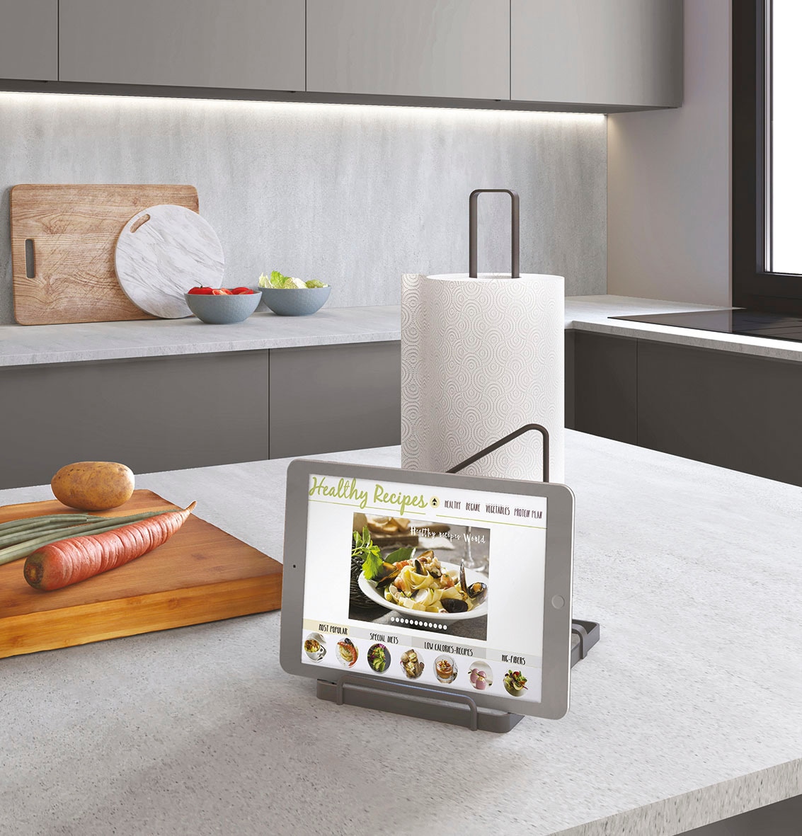 Metaltex Küchenrollenhalter »Tokyo Lava«, mit exclusiver TouchTherm® Beschichtung
