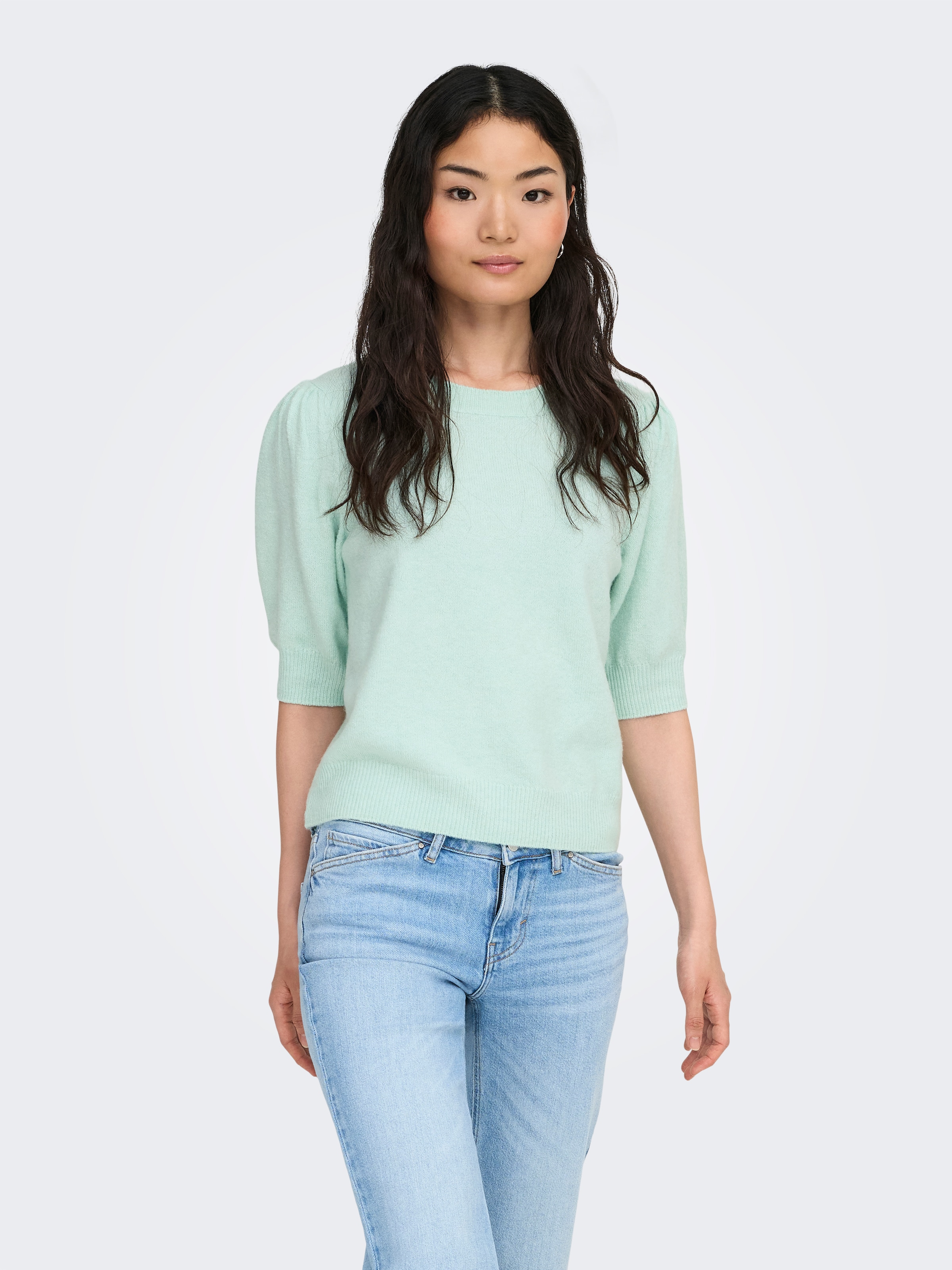 ONLY Strickpullover »ONLRICA LIFE 2/4 PULLOVER KNT NOOS« Materialmix, regular fit