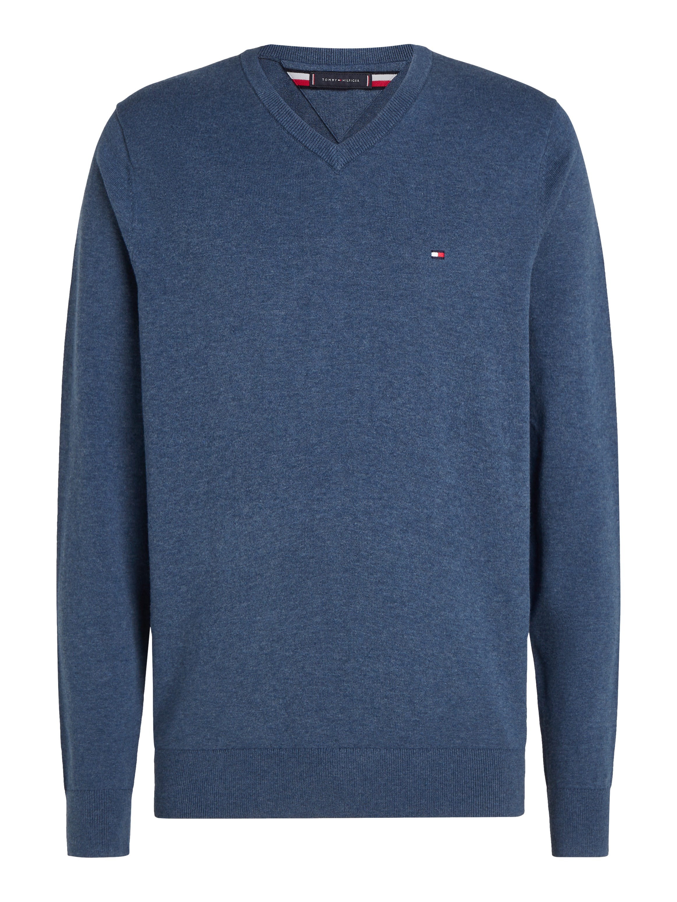 Tommy Hilfiger Strickpullover »ESSENTIAL COTTON V NECK«