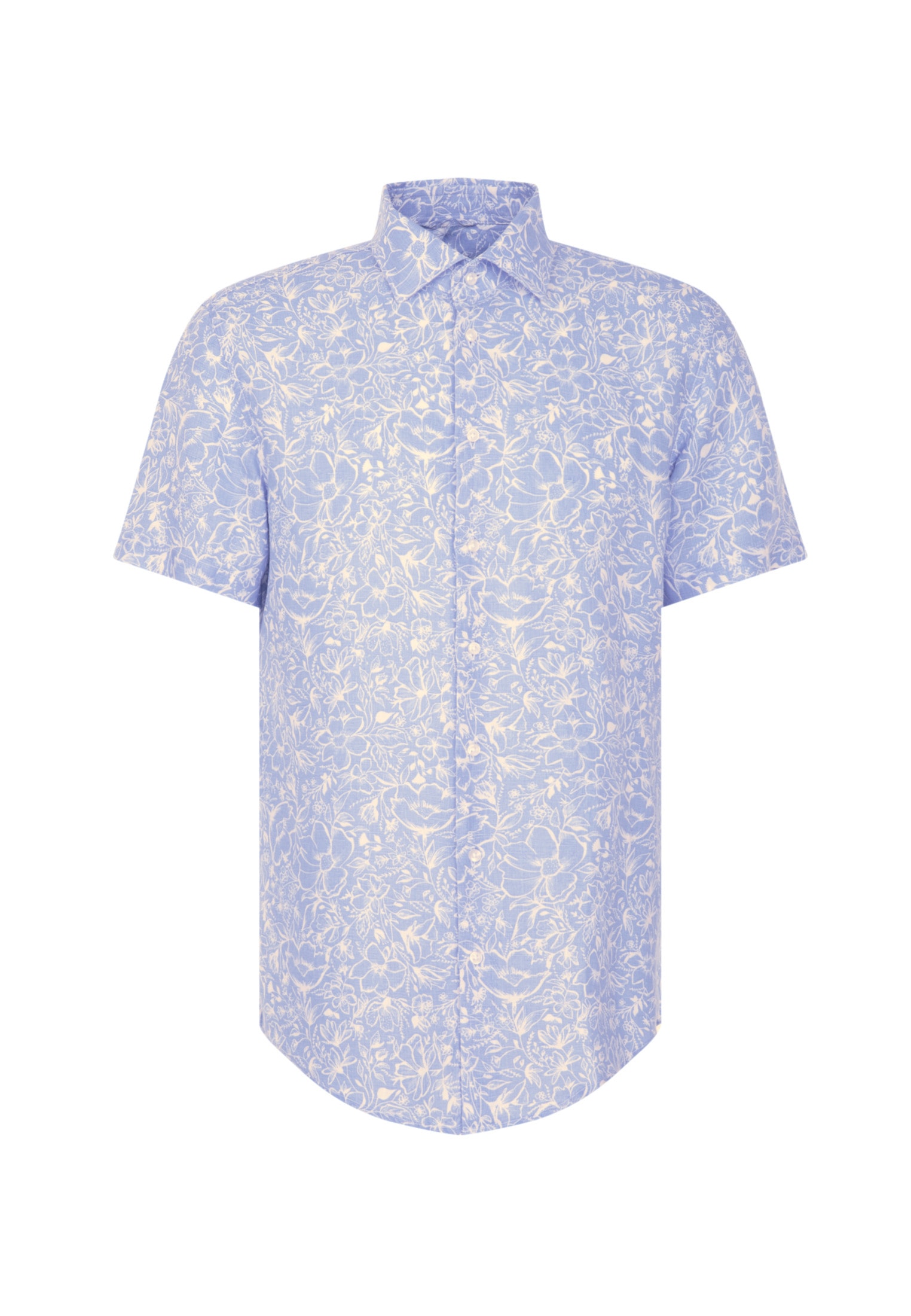 seidensticker Businesshemd »Shaped«, Shaped Kurzarm Kentkragen Floral