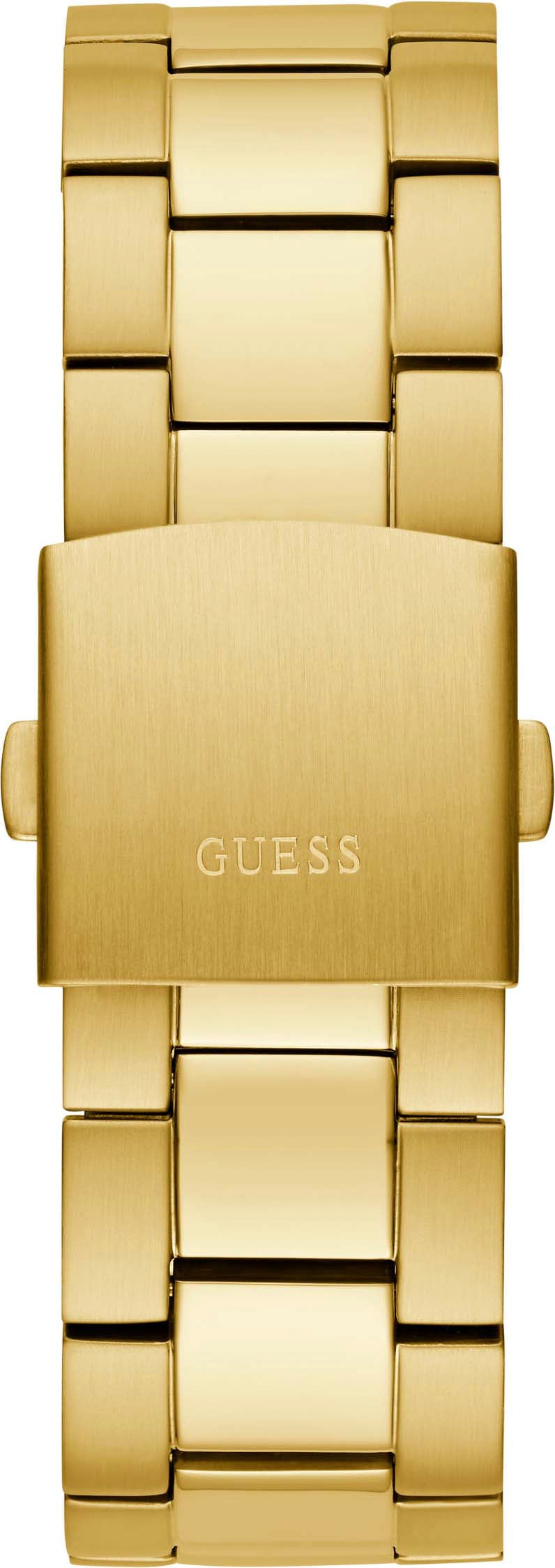 Guess Multifunktionsuhr »EDGE« Armbanduhr, Quarzuhr, Herrenuhr