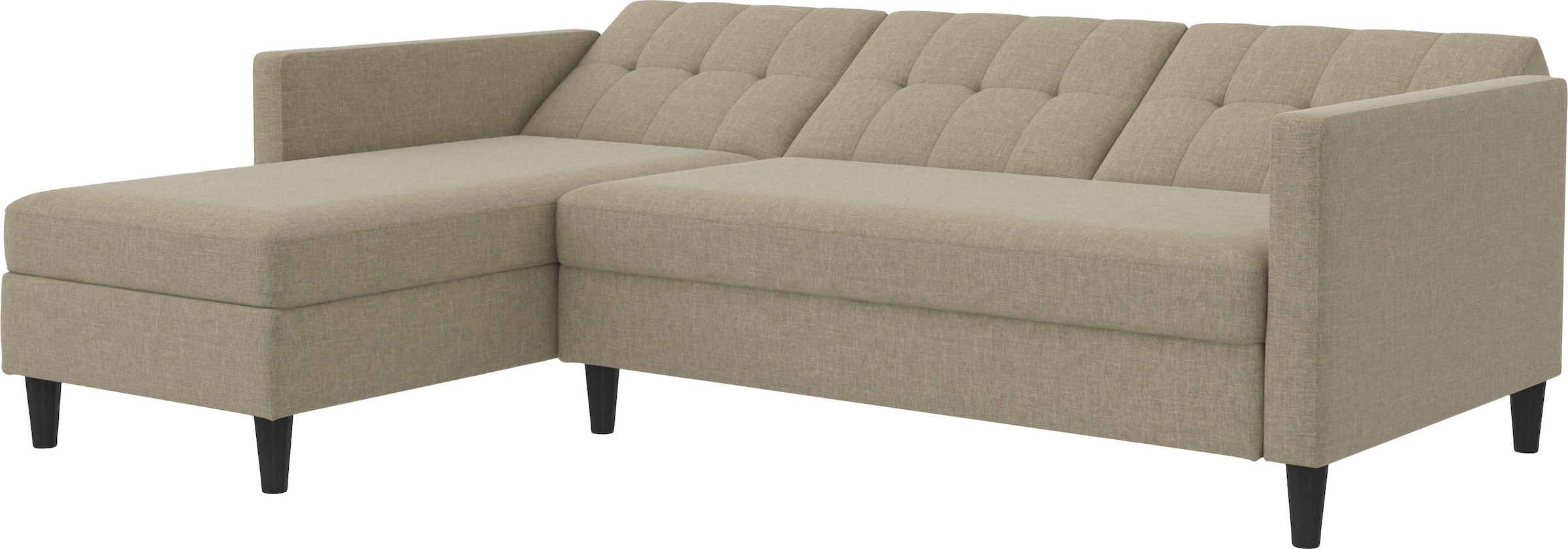 Dorel Home Ecksofa »Hartford II«, mit Bettfunktion und Stauraum, Recamiere beidseitig montierbar