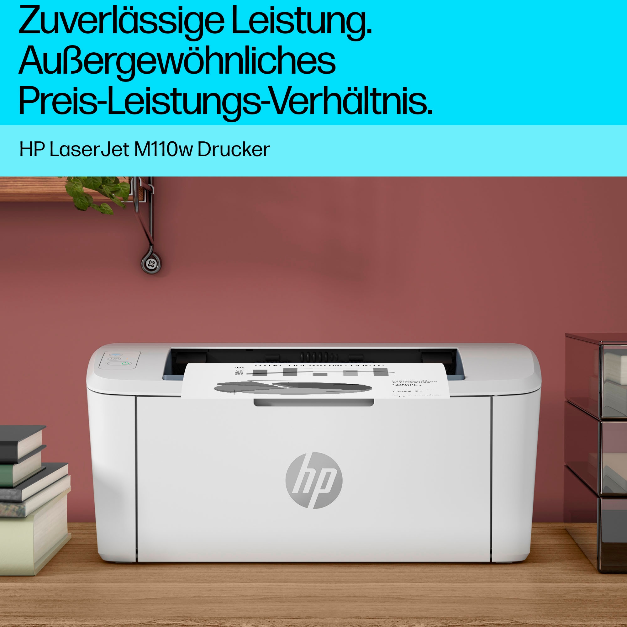 HP Schwarz-Weiß Laserdrucker »LaserJet M110w«