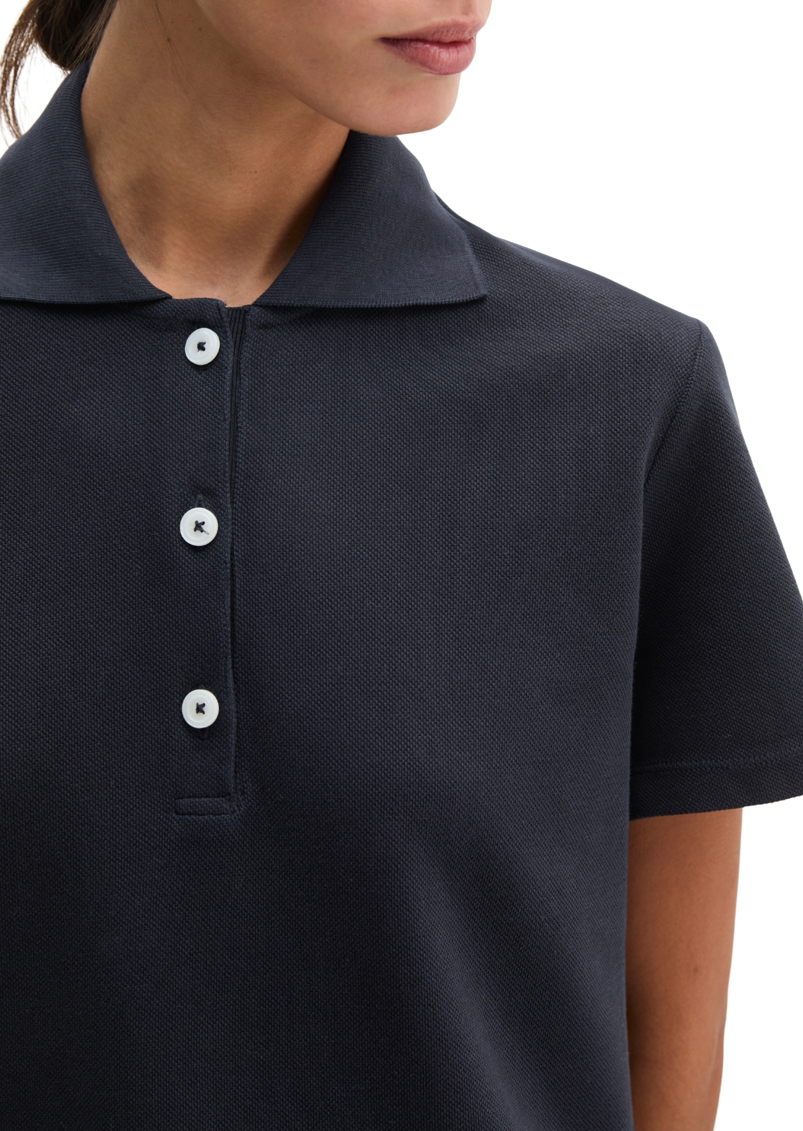 Marc O'Polo Poloshirt regular aus Garment-Dyed-Piqué-Jersey