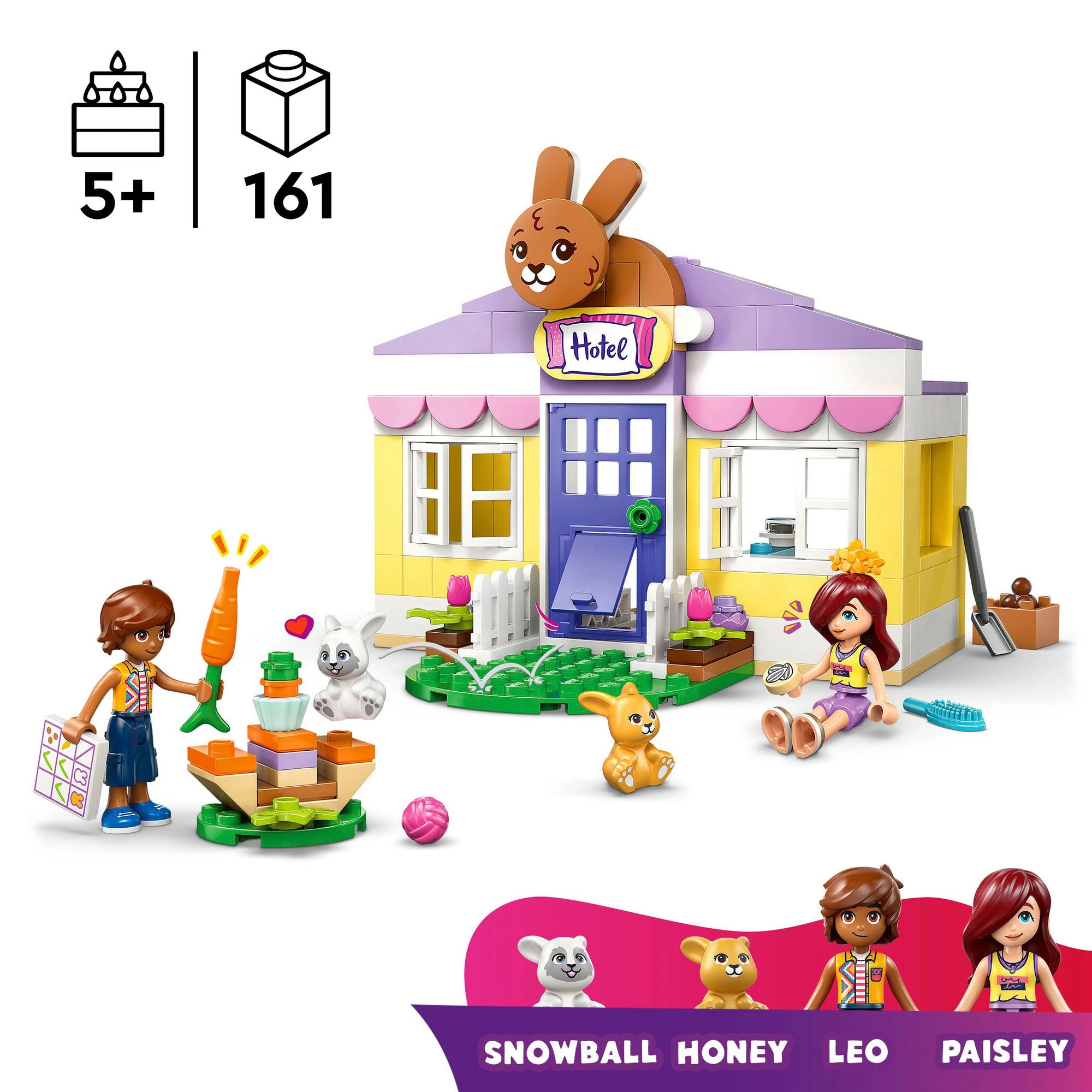 LEGO® Konstruktionsspielsteine »Heartlake City Hasenhotel (42679), LEGO Friends« Made in Europe