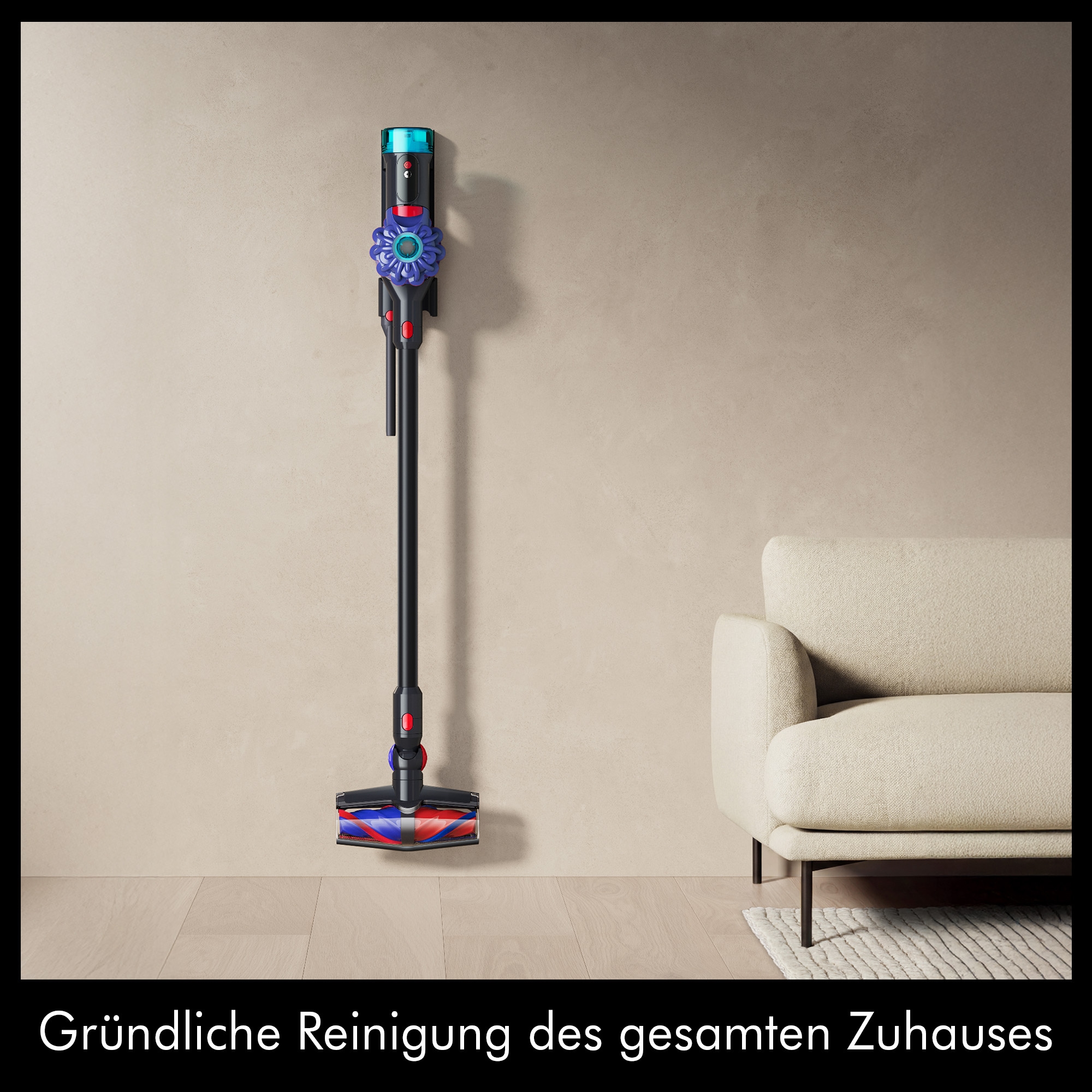 DYSON Akku-Hand-und Stielstaubsauger »Dyson V10 Konical™ Schwarz/Blau«