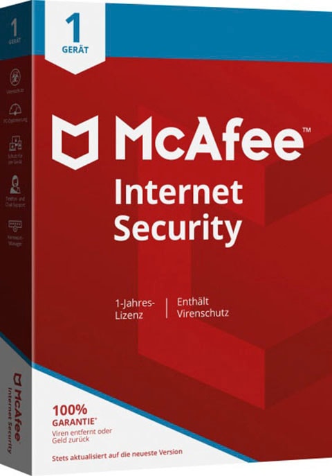 McAfee Virensoftware »McAfee Internet Security 1-Gerät (Code in a Box)«