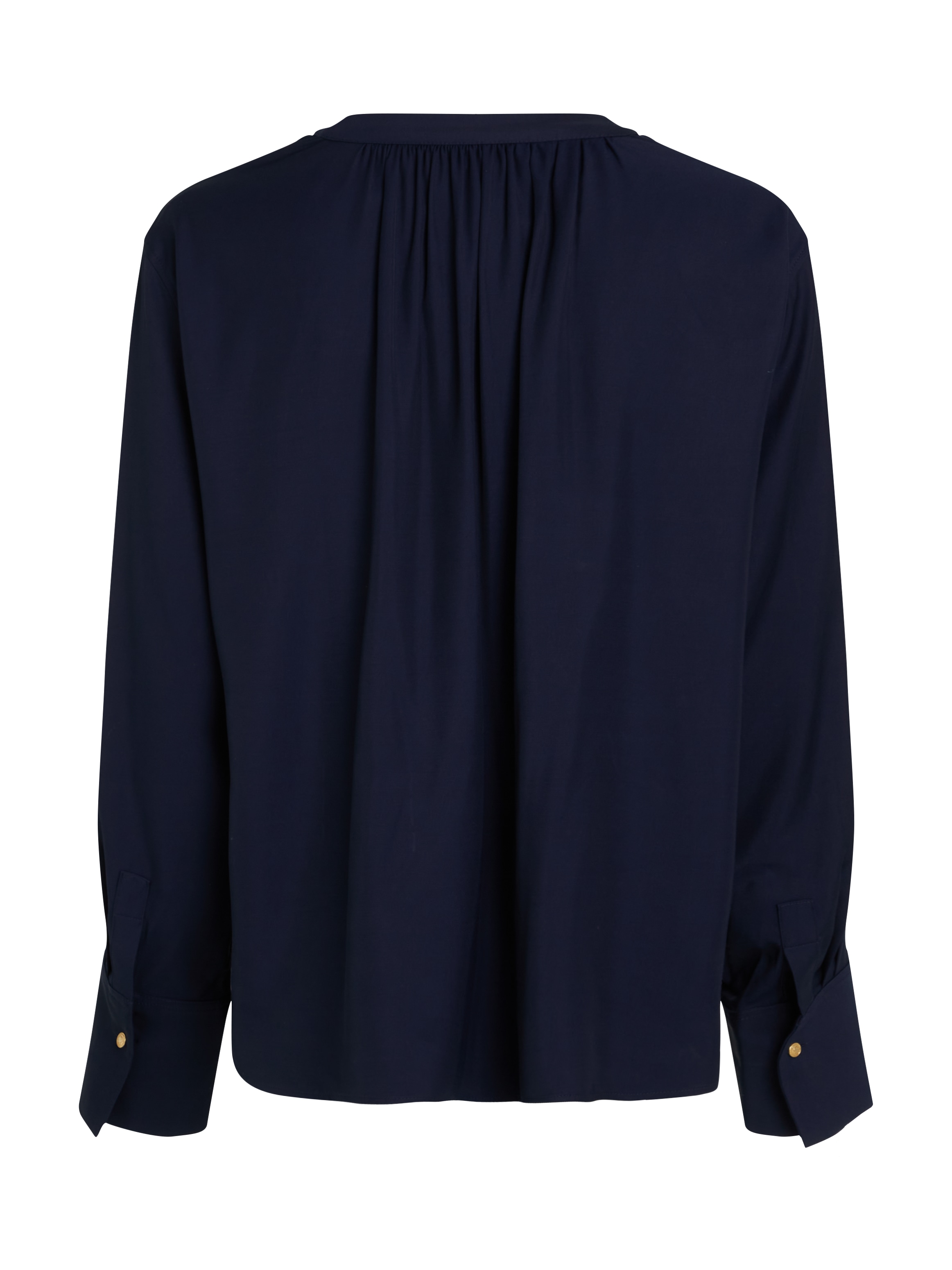 Tommy Hilfiger Curve Klassische Bluse »CRV SOFT VIS V NECK LS BLOUSE«, in Großen Größen, V-Ausschnitt