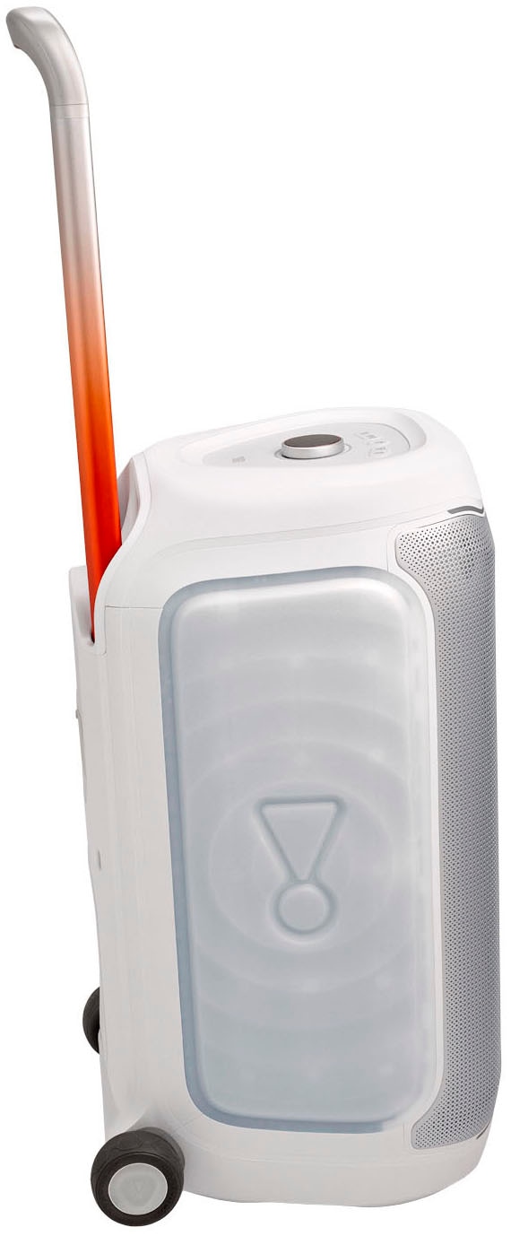 JBL Party-Lautsprecher »PARTYBOX 330« (A2DP Bluetooth | AVRCP Bluetooth | Bluetooth Lautstärkeanpassung 280 W) Tragbarer Party-Lautsprecher mit Beleuchtung, Teleskopgriff und Rollen