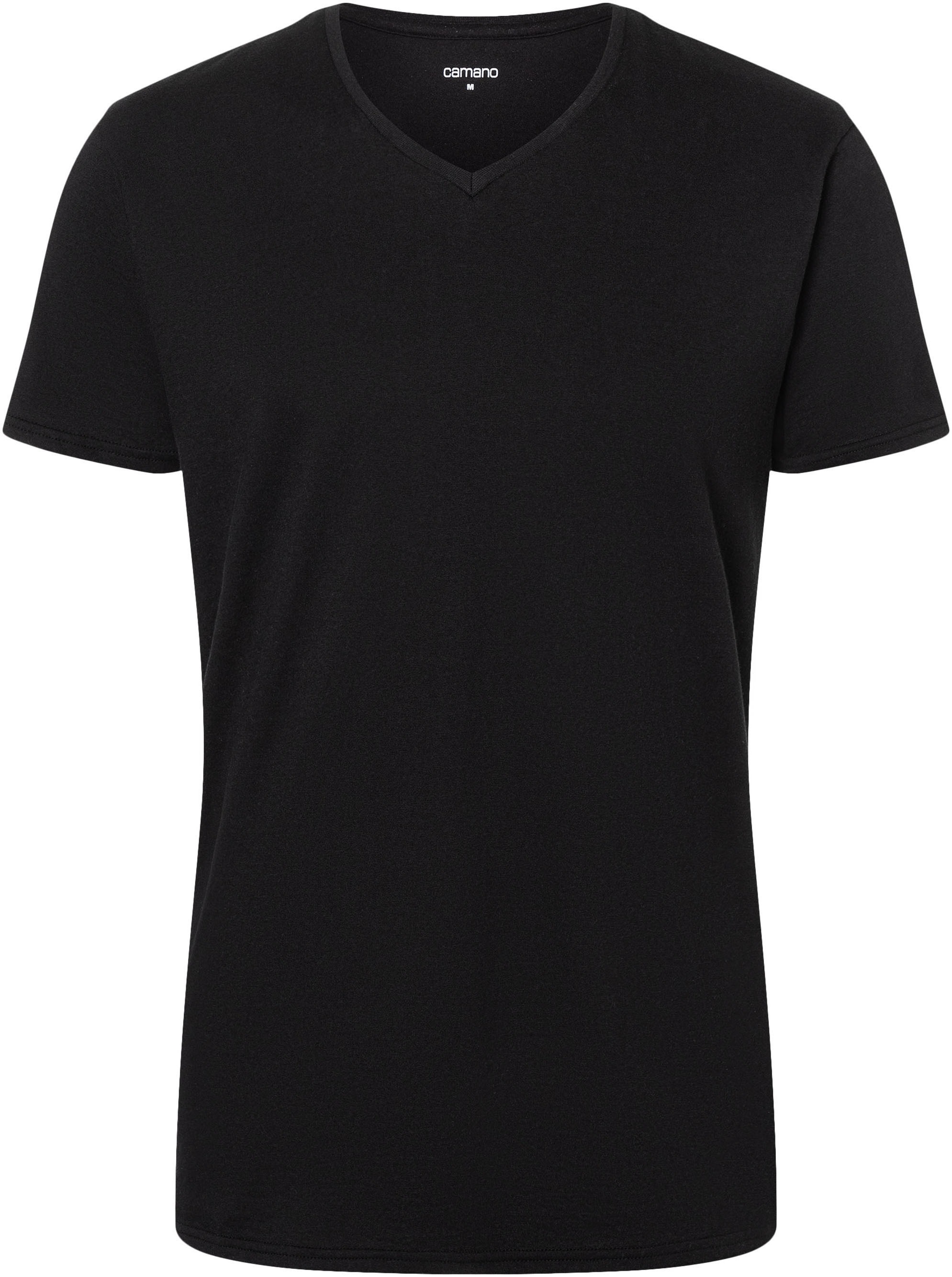 Camano T-Shirt »comfort«, (2er Pack), mit V-Ausschnitt