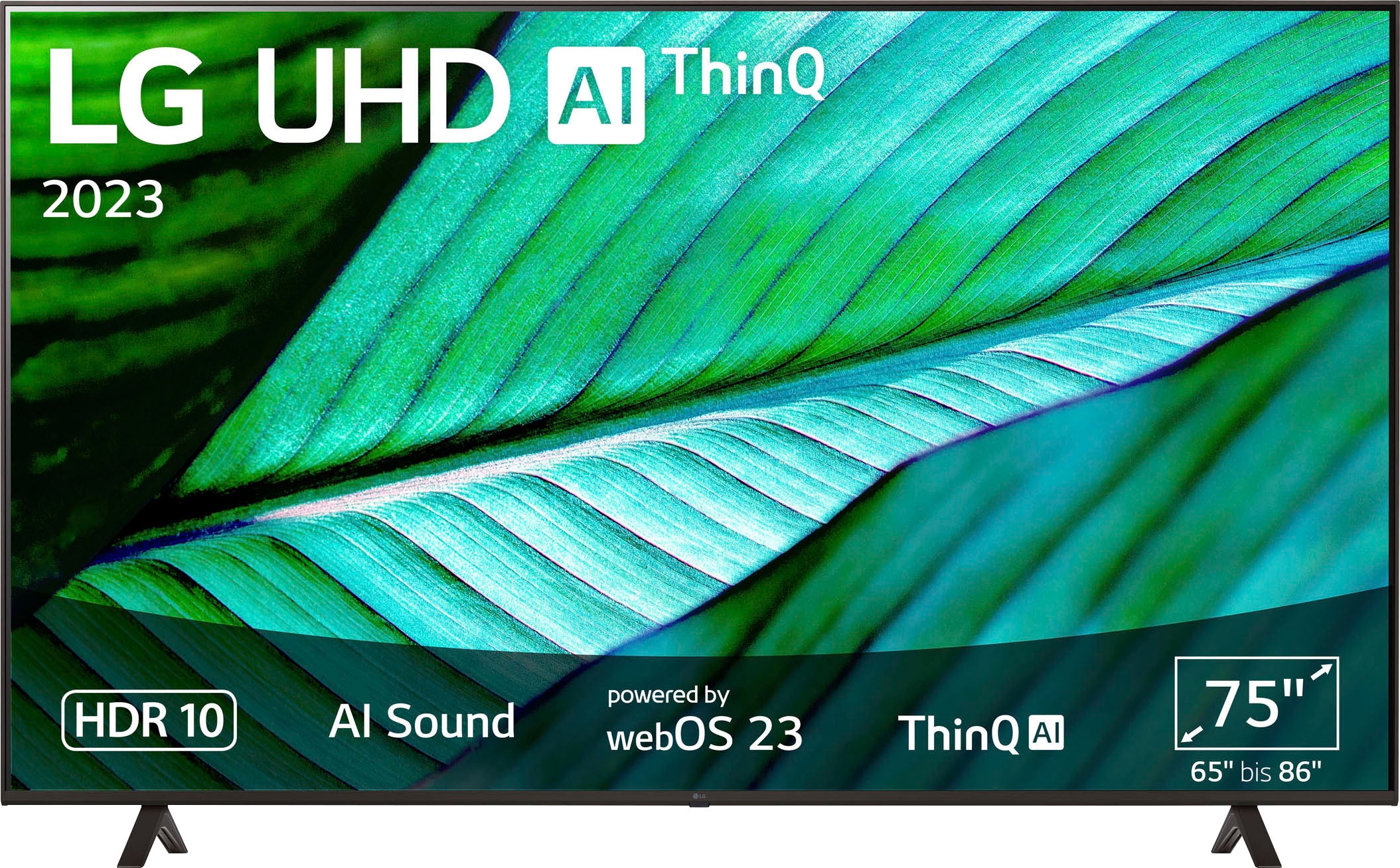 HD, AI-Prozessor,Direct Garantie | UHD,α5 3 cm/75 4K LED,AI 4K Gen6 Jahre Ultra Smart-TV, UNIVERSAL Brightness ➥ Sound,AI XXL Control »75UR76006LL«, 189 LED-Fernseher Zoll, LG