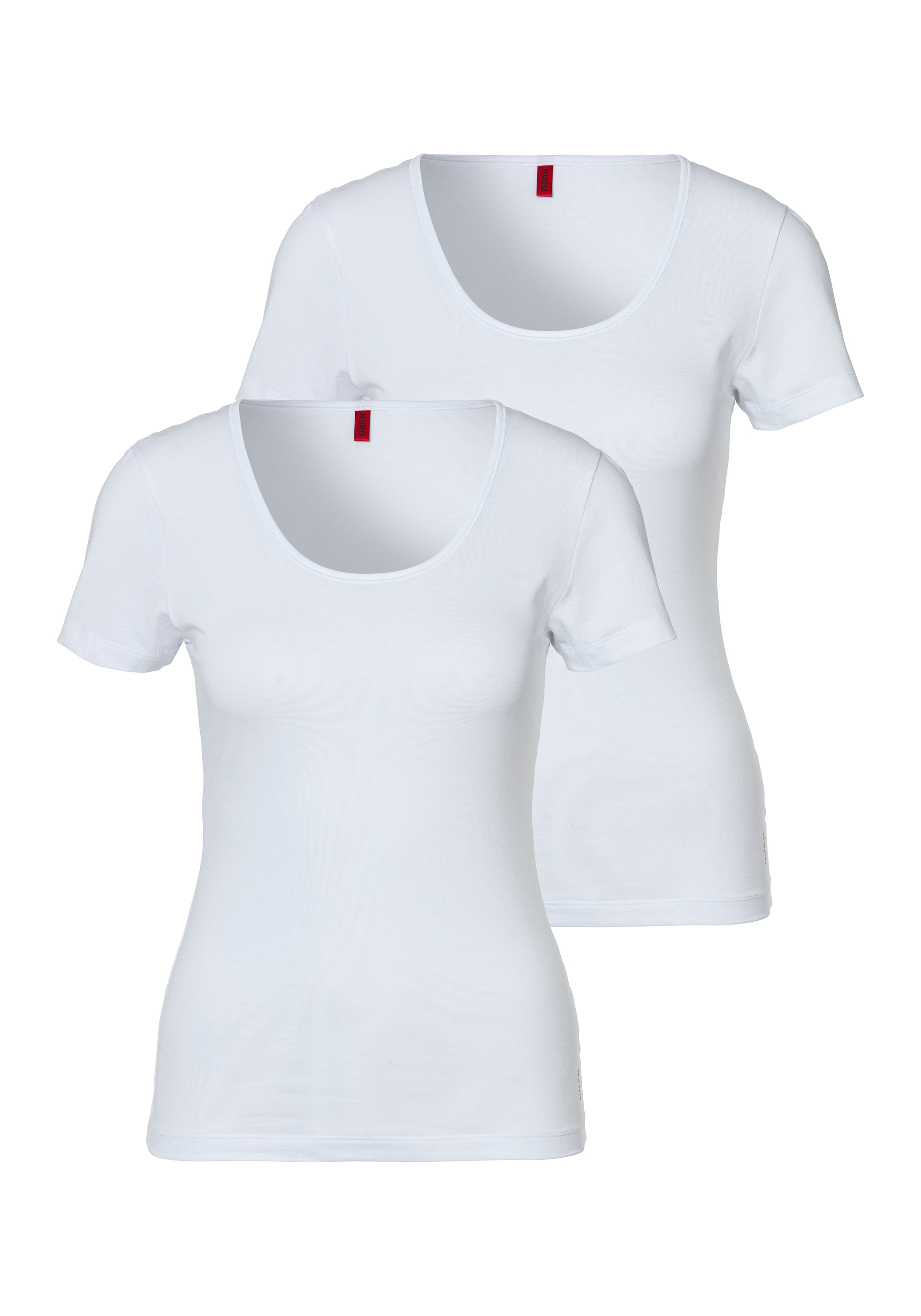 HUGO Underwear T-Shirt »TWIN«, (Packung, 2 tlg., 2er-Pack), mit vertikalem Logodruck