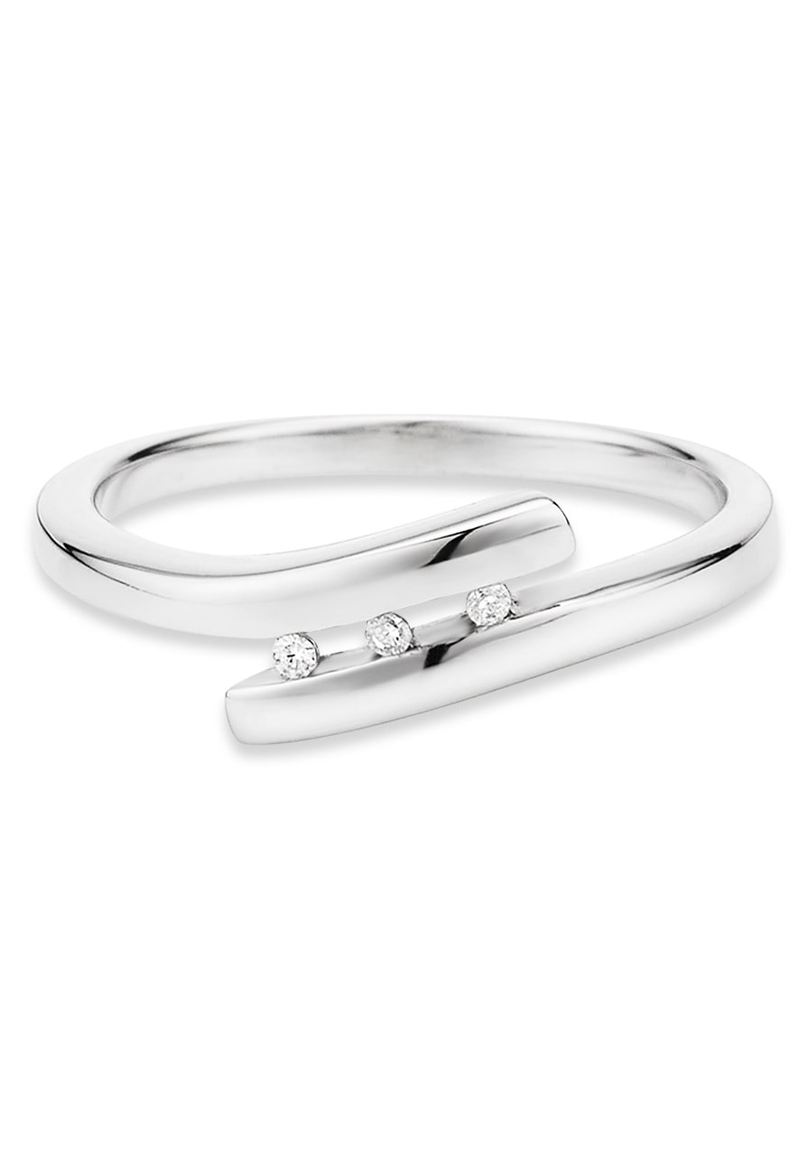 Bruno Banani Fingerring »Schmuck Geschenk Silber 925 Damenring«, mit Zirkonia (synth.)