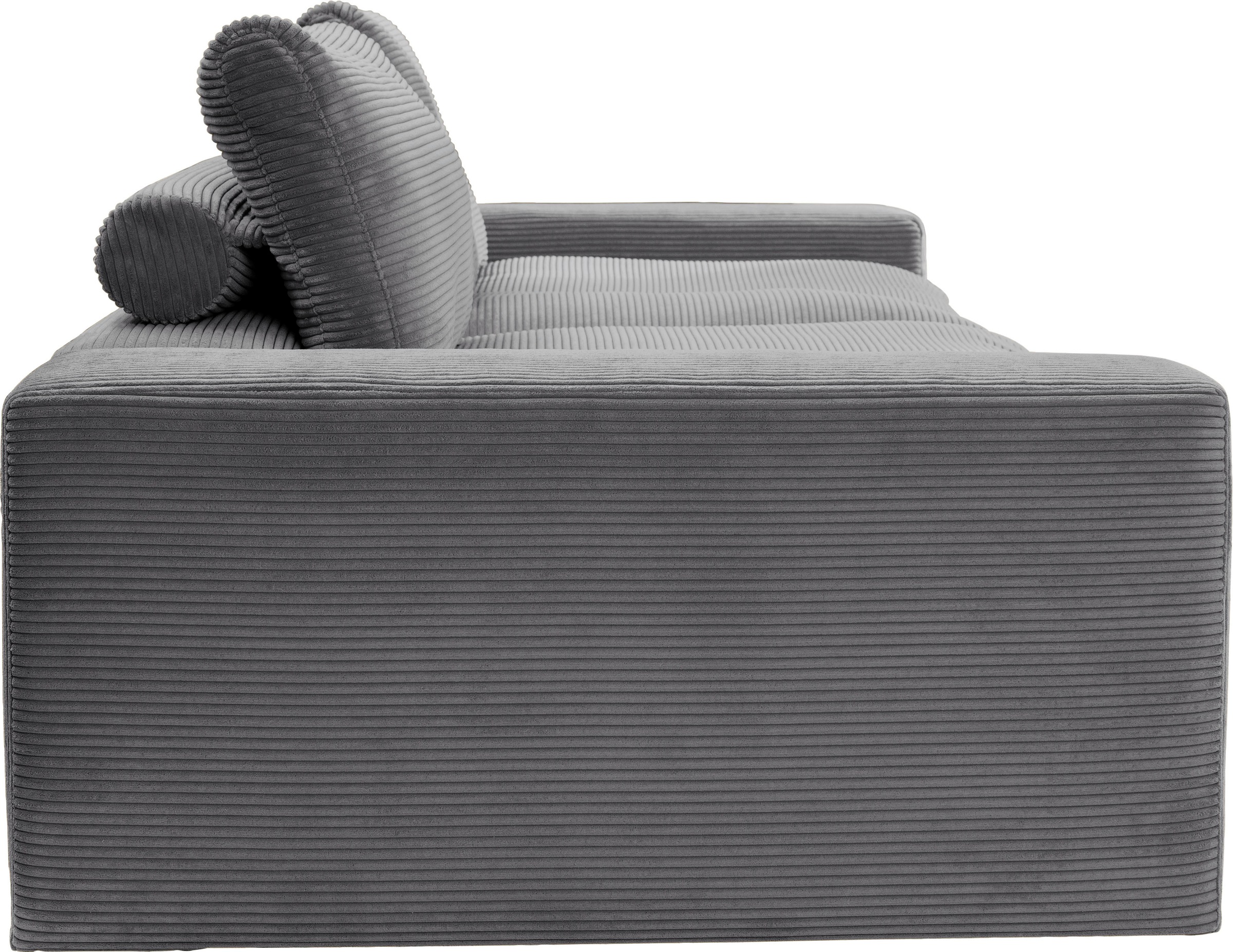 alina Big-Sofa »Sandy«, 256 cm breit und 123 cm tief, in modernem Cordstoff