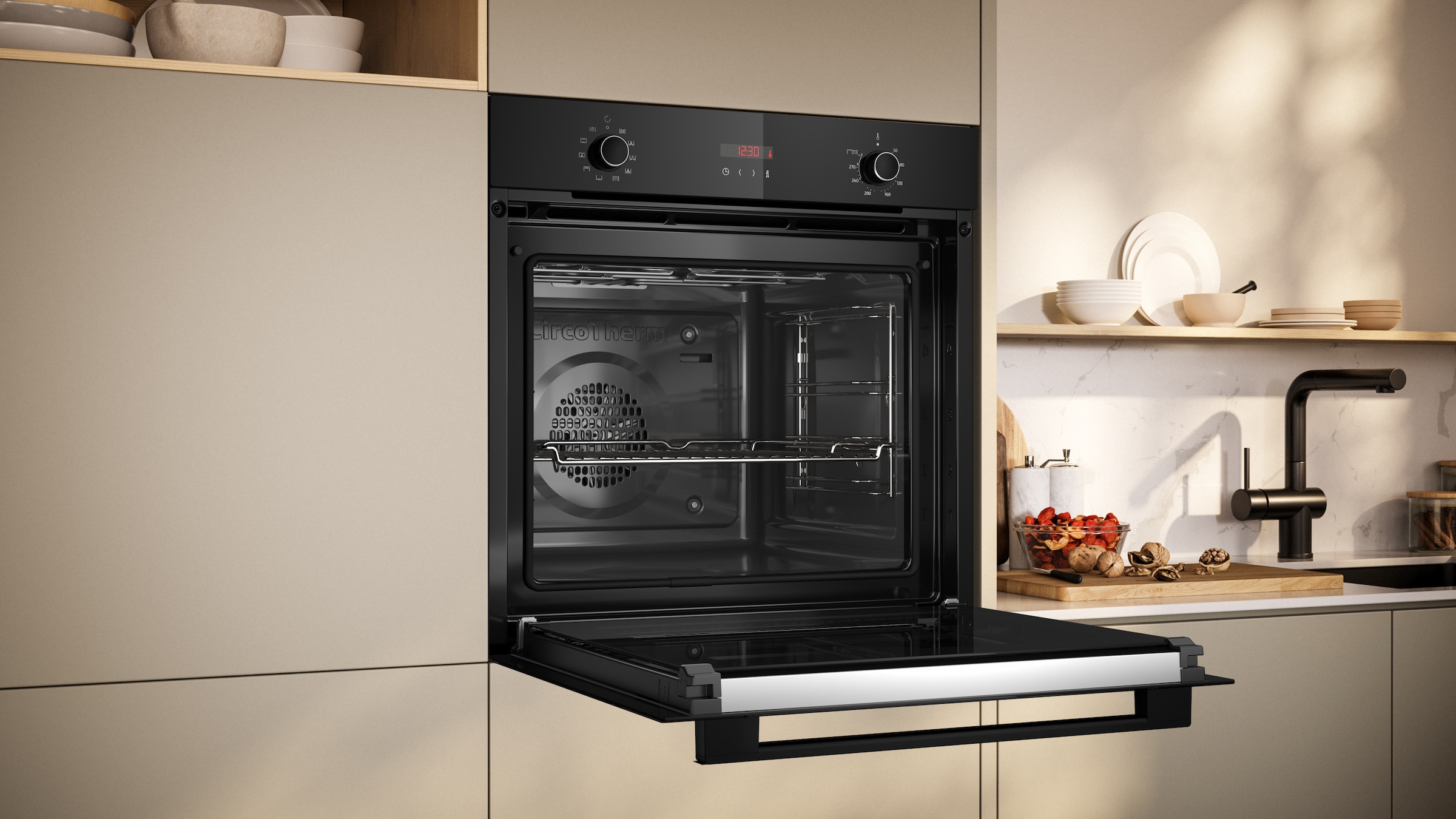 NEFF Backofen-Set »B2CCG6AK3«, mit Teleskopauszug nachrüstbar, Pyrolyse-Selbstreinigung, mit pyrolytischer Selbstreinigung