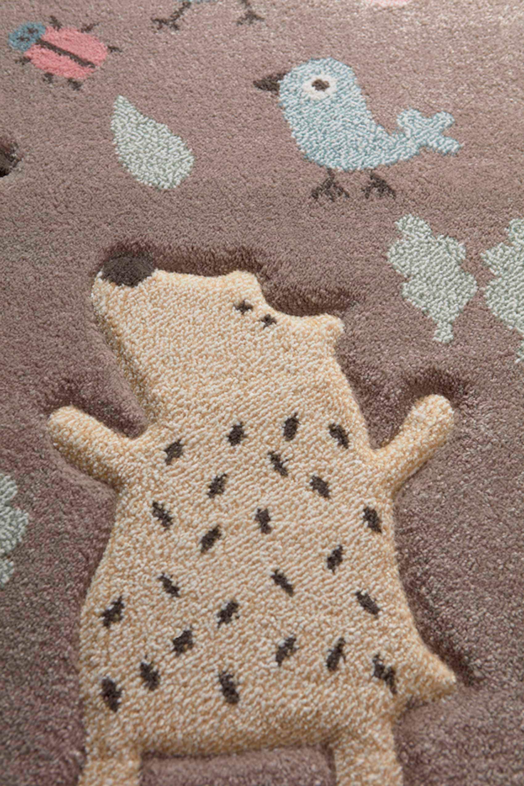 Sigikid Kinderteppich »Forest« rechteckig 13 mm Höhe Wald Tiere Design, Kurzflor