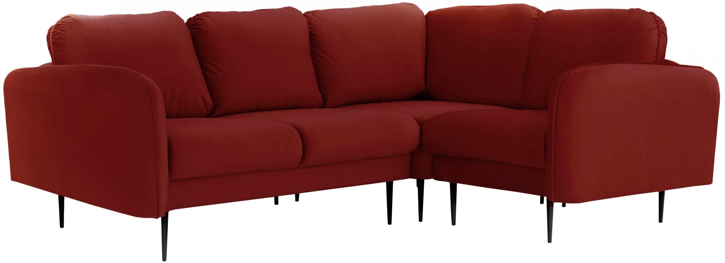 Leonique Ecksofa »Skidi L-Form«, mit losen Rückenkissen und Keder oben auf der Armlehne