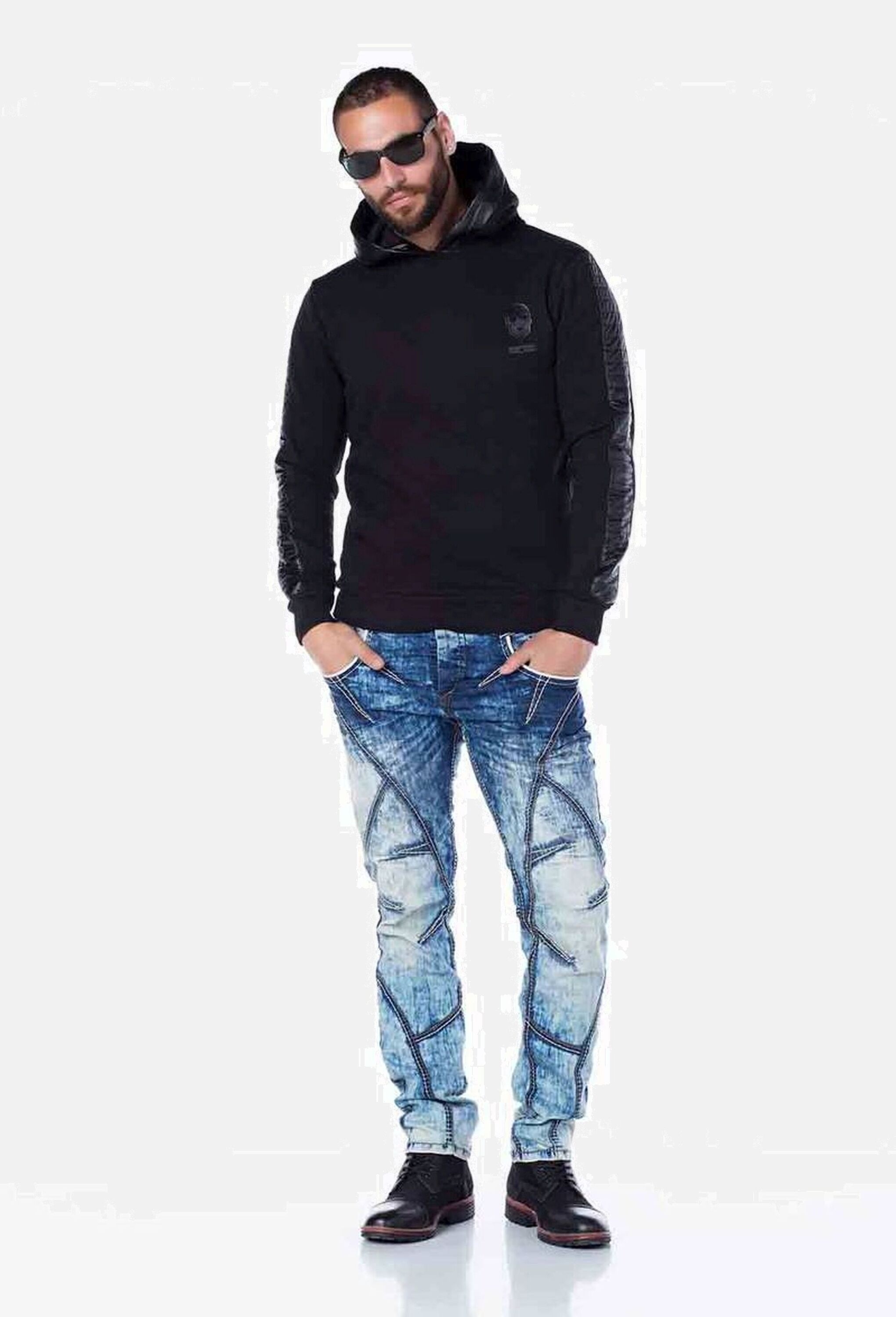Cipo & Baxx 5-Pocket-Jeans »Cipo & Baxx Jeans« mit cooler Waschung und Ziernähten, CD269
