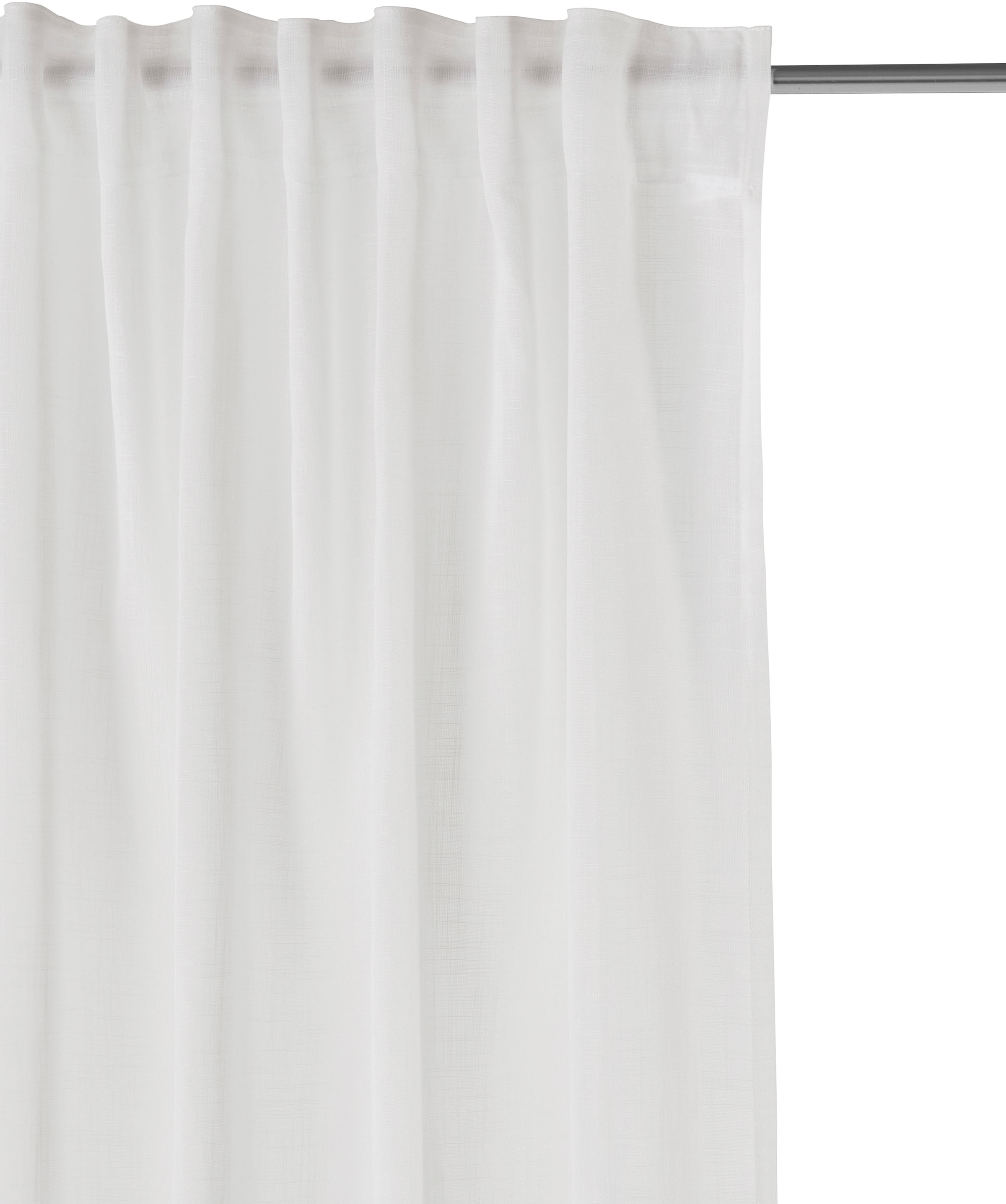 Home affaire Collection Vorhang »Linsdorf« Multifunktionsband 1 Stk. tlg. Leinenstruktur, halbtransparent
