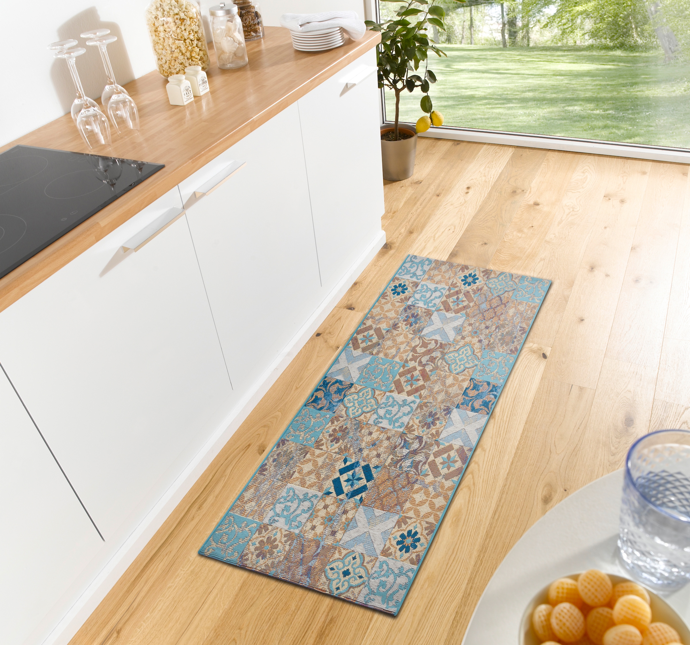 HANSE Home pflegeleicht, Küche, Anti-Slip, Flur Läufer Muster, Teppich Fliesen »Mosaik«, Mosaik, rechteckig