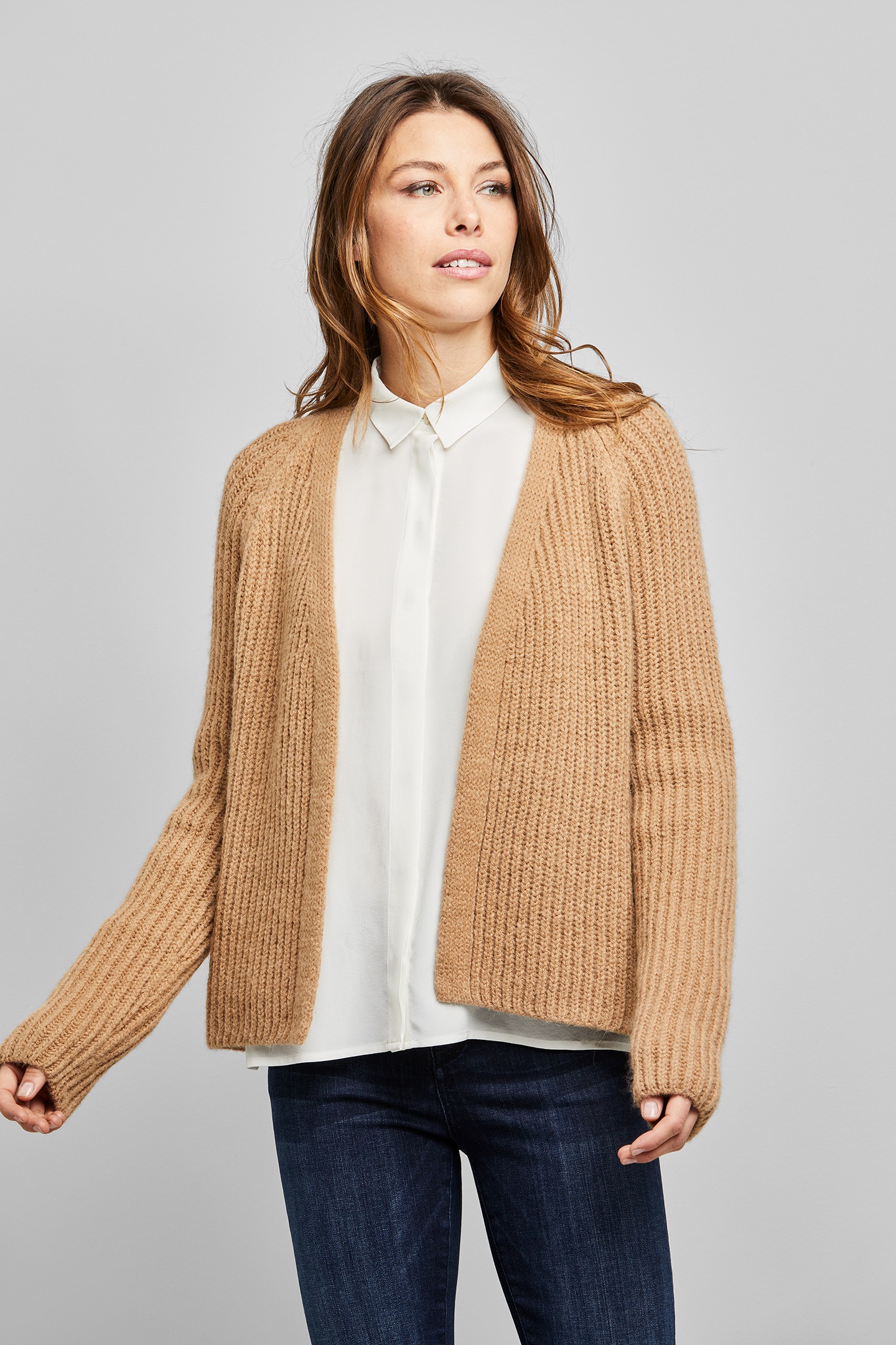 bugatti Strickjacke mit Alpaka-Anteil