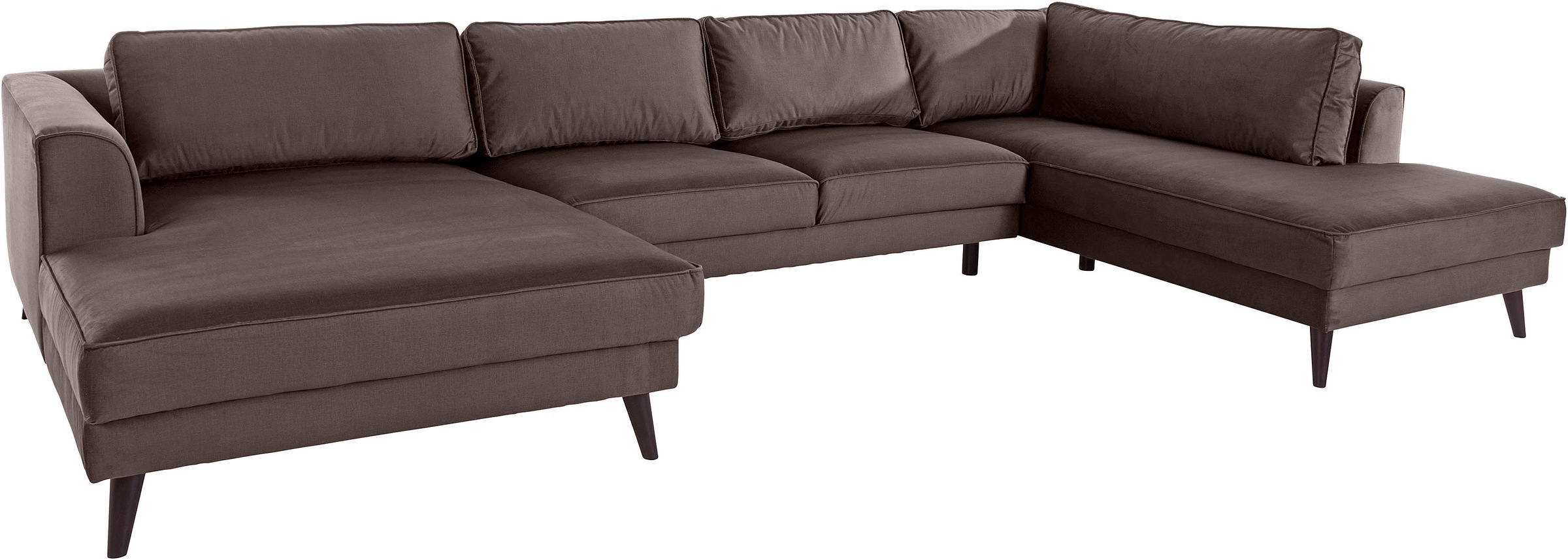 INOSIGN Wohnlandschaft »Lumber Jack, viel Platz, bequem, Breite 354cm, hoher Fuß, U-Form«, in moderner Optik