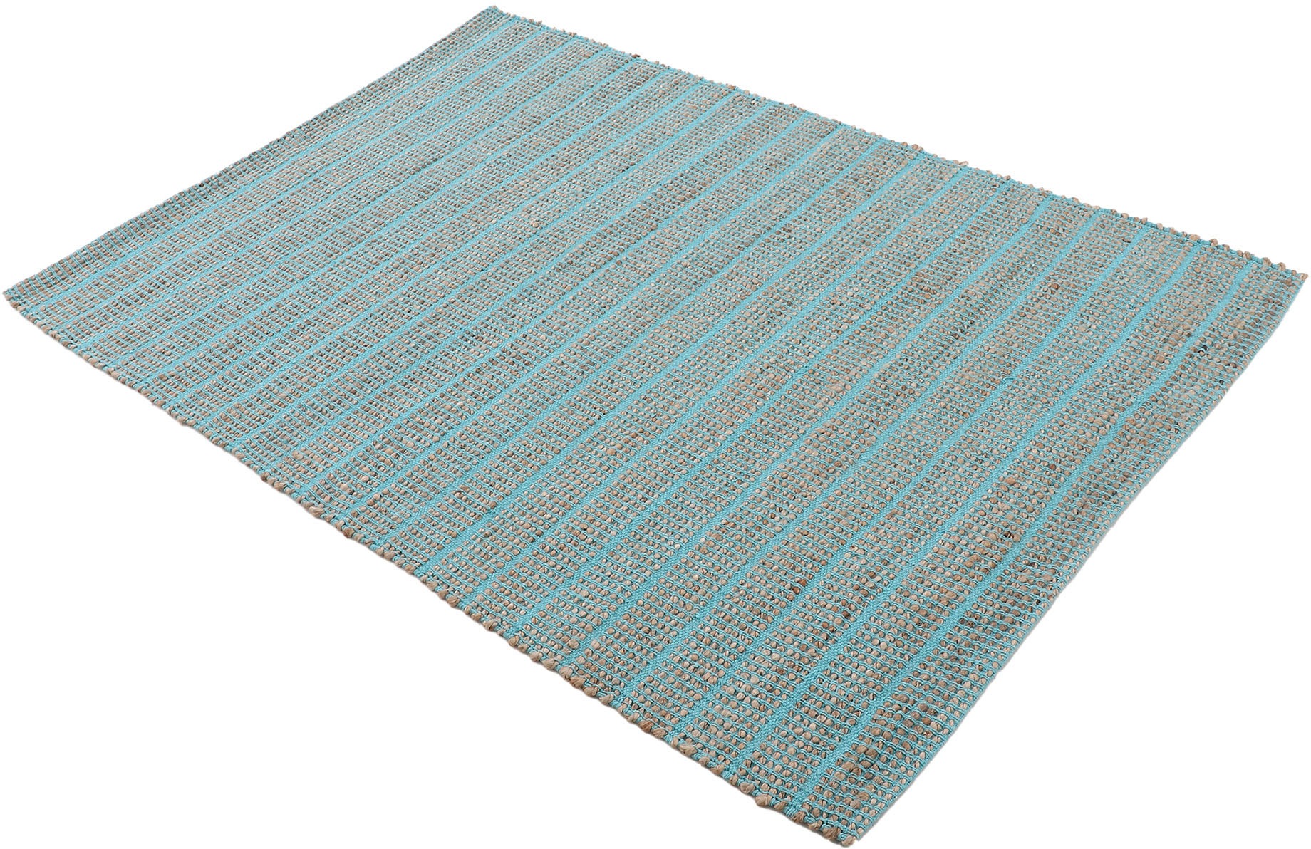carpetfine Teppich »Lara, auch als Läufer«, rechteckig, 6 mm Höhe, handgearbeitet, Wendeteppich aus 70% Jute/Baumwolle, Wohnzimmer