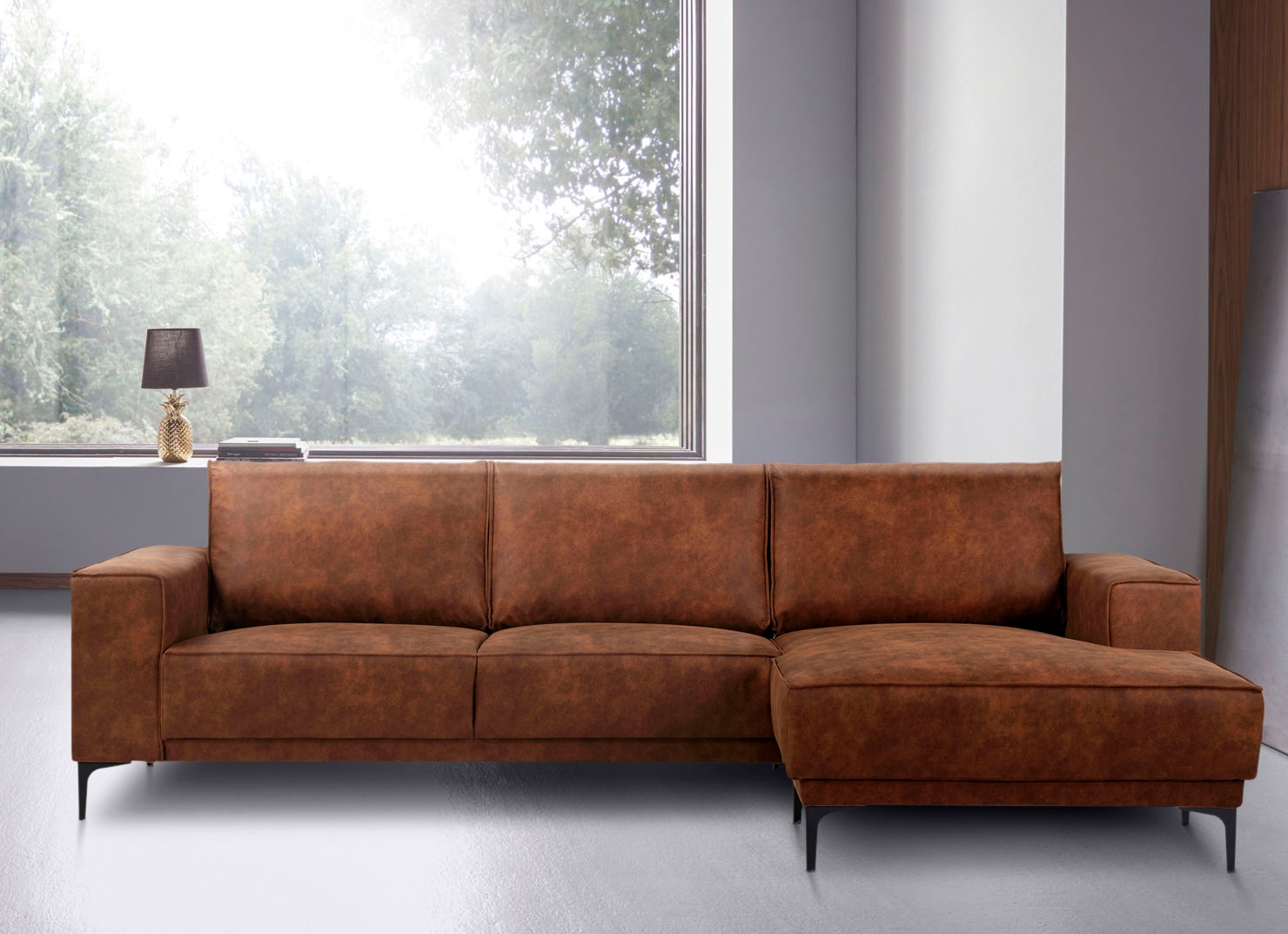 Places of Style Ecksofa »Oland«, 280 cm, im zeitlosem Design und hochwertiger Verabeitung