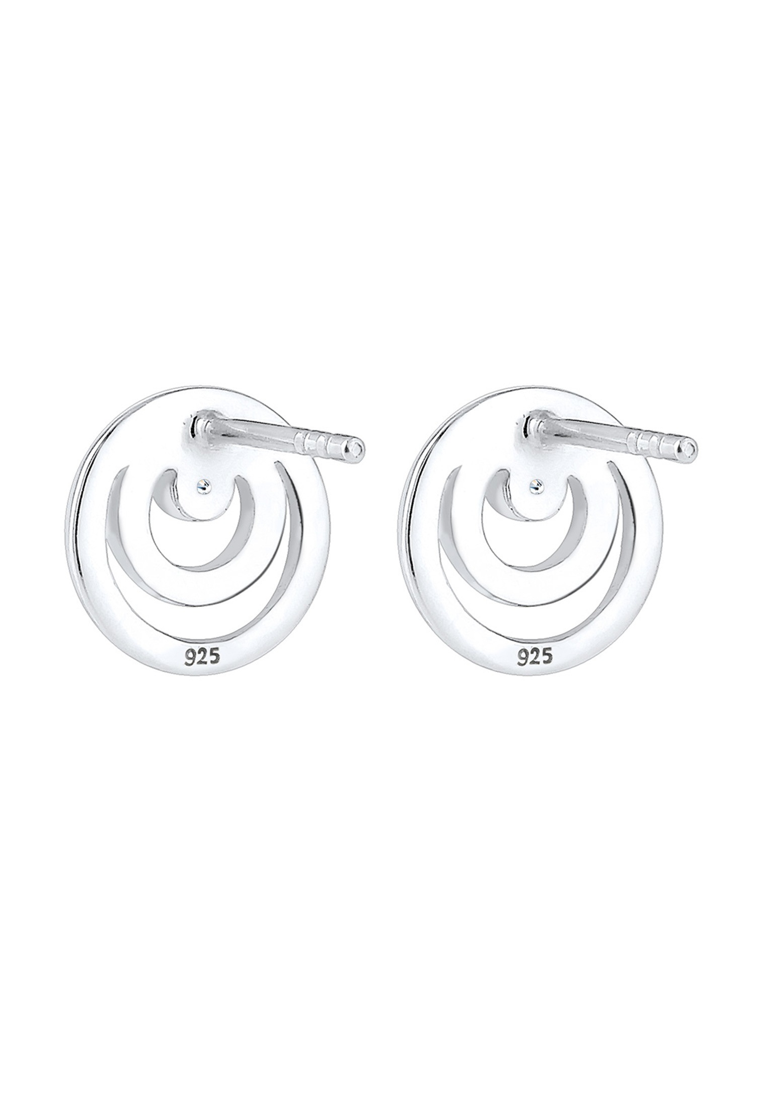 Elli DIAMONDS Paar Ohrstecker »Ohrringe Ohrstecker Kreis Diamant Weiß (0.03ct) 925 Sterling Silber«