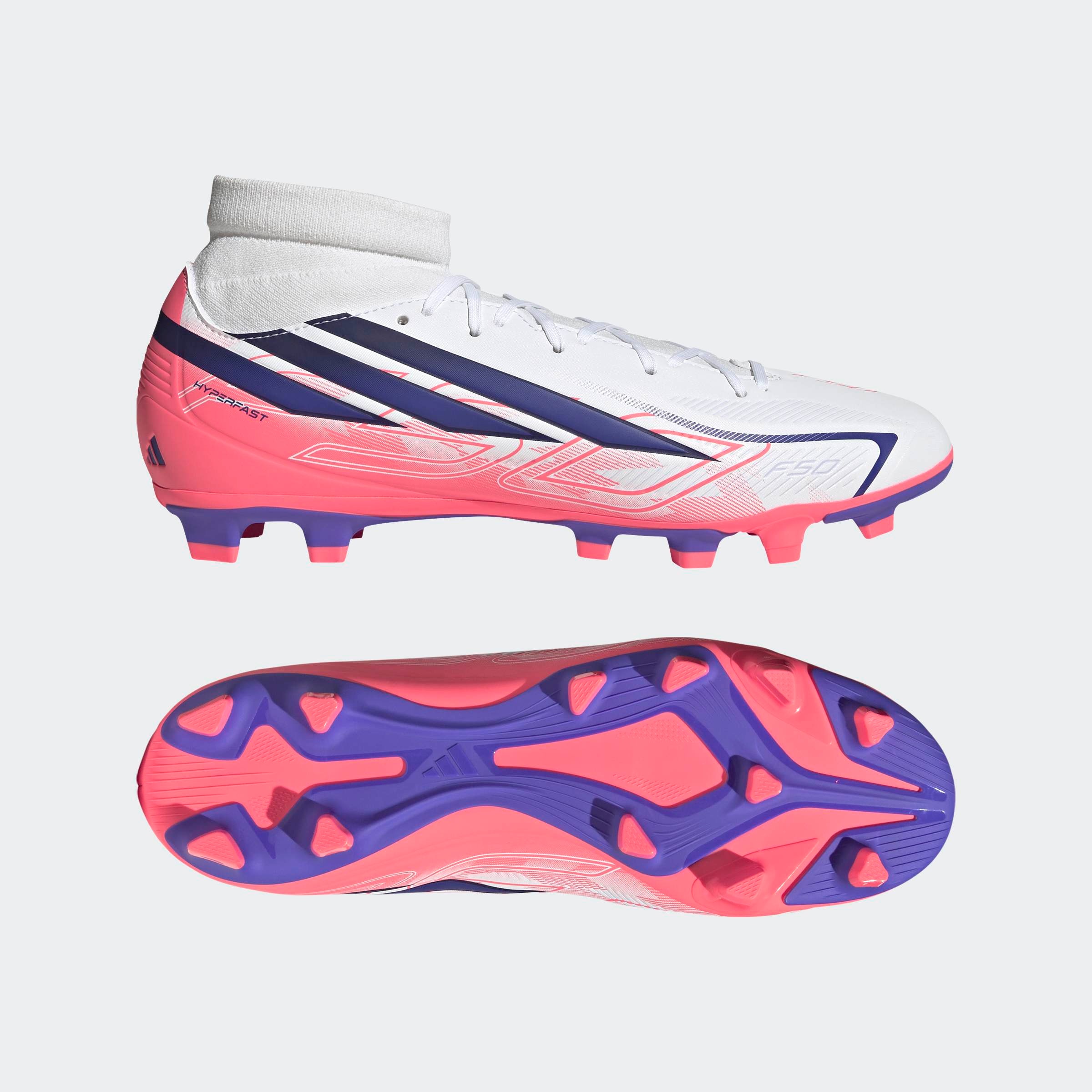 adidas Performance Fußballschuh »F50 HYPERFAST CLUB MID , FESTE / GEMISCHTE BÖDEN«  für viele verschiedene Böden geeignet