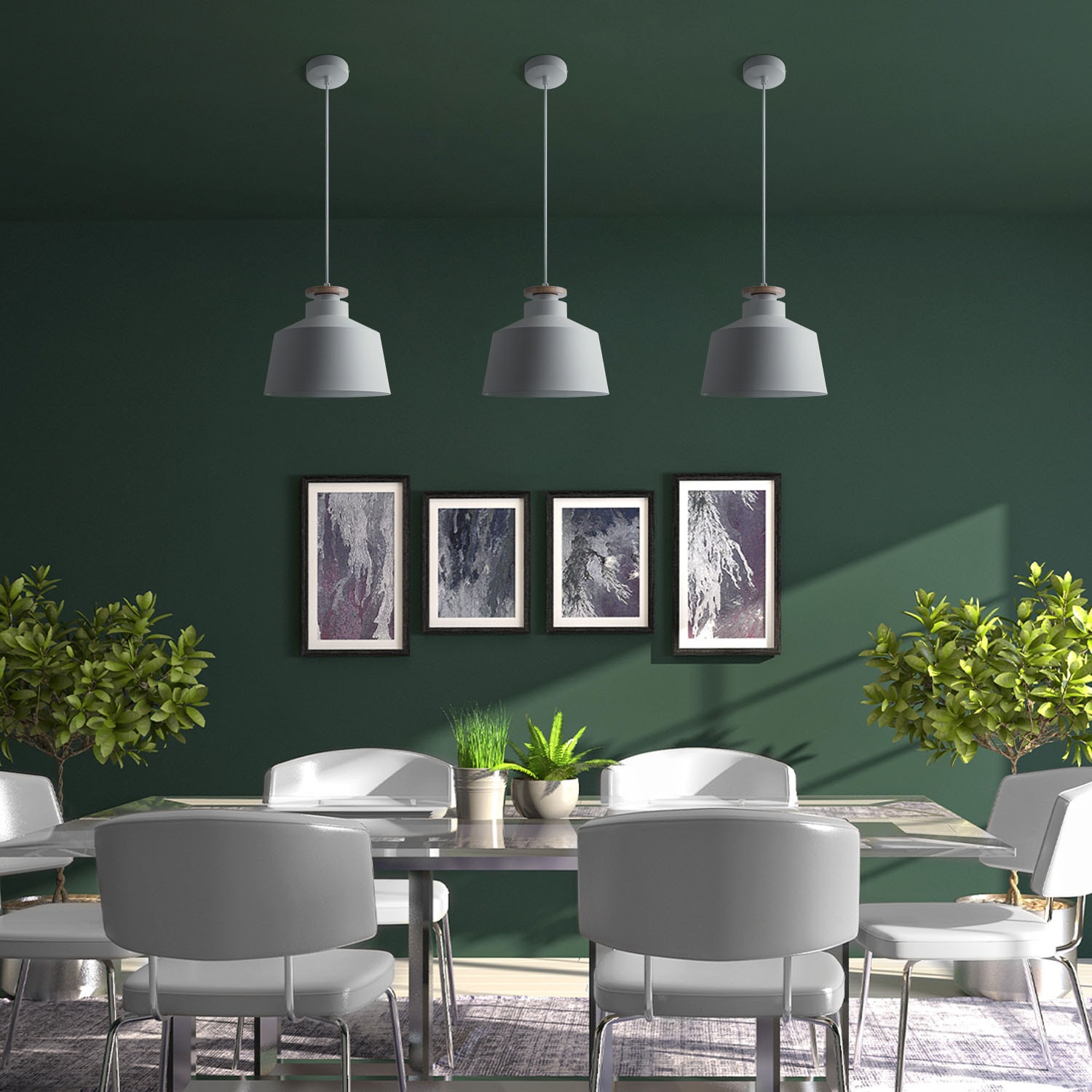 Paco Home Pendelleuchte »JACK U«, 1 flammig, Leuchtmittel E27 | ohne Leuchtmittel, Hängelampe Esszimmer Küchenlampe Esstischlampe Skandinavisch E27