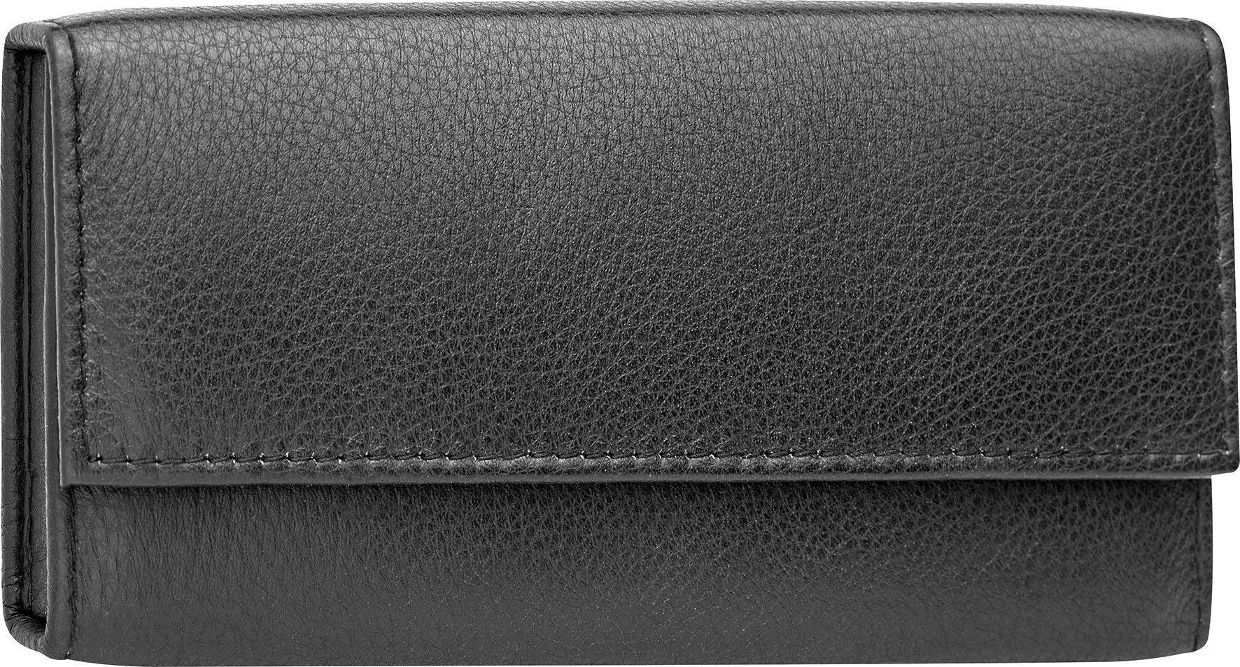 ERBE Maniküre-Etui »Wickel-Lederetui mit Druckknopf«, (5 tlg.), bestückt mit Solinger Premium Stahlwaren
