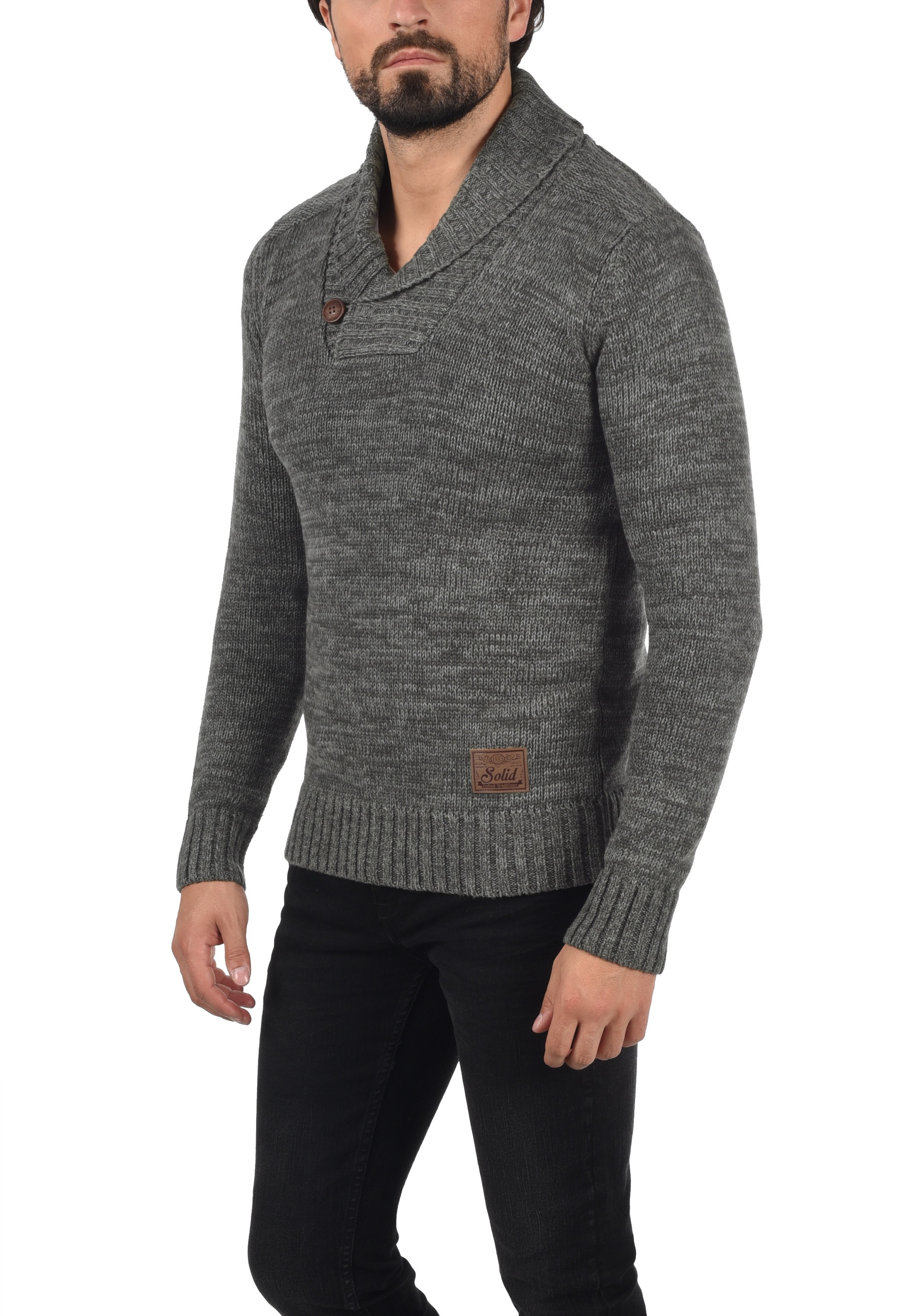 !Solid Schalkragenpullover »Schalkragenpullover SDPhil«