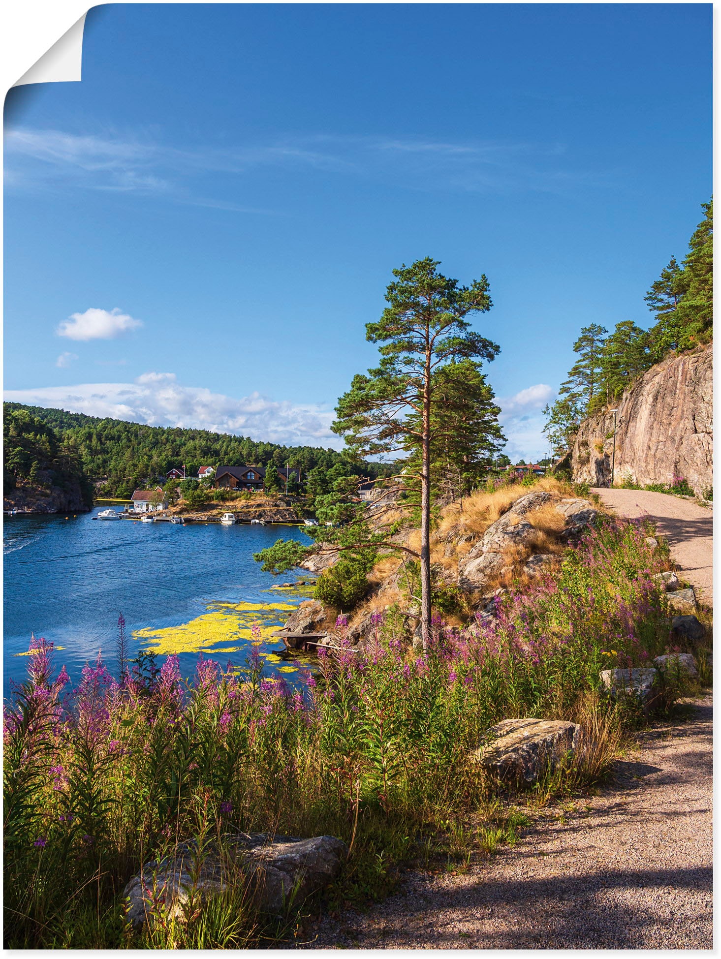 Küstenbilder, Norwegen«, oder Søgne Alubild, auf Wandaufkleber als bestellen St.), versch. in bei Größen Stølekilen (1 Raten Poster Artland in Leinwandbild, »Bucht Wandbild
