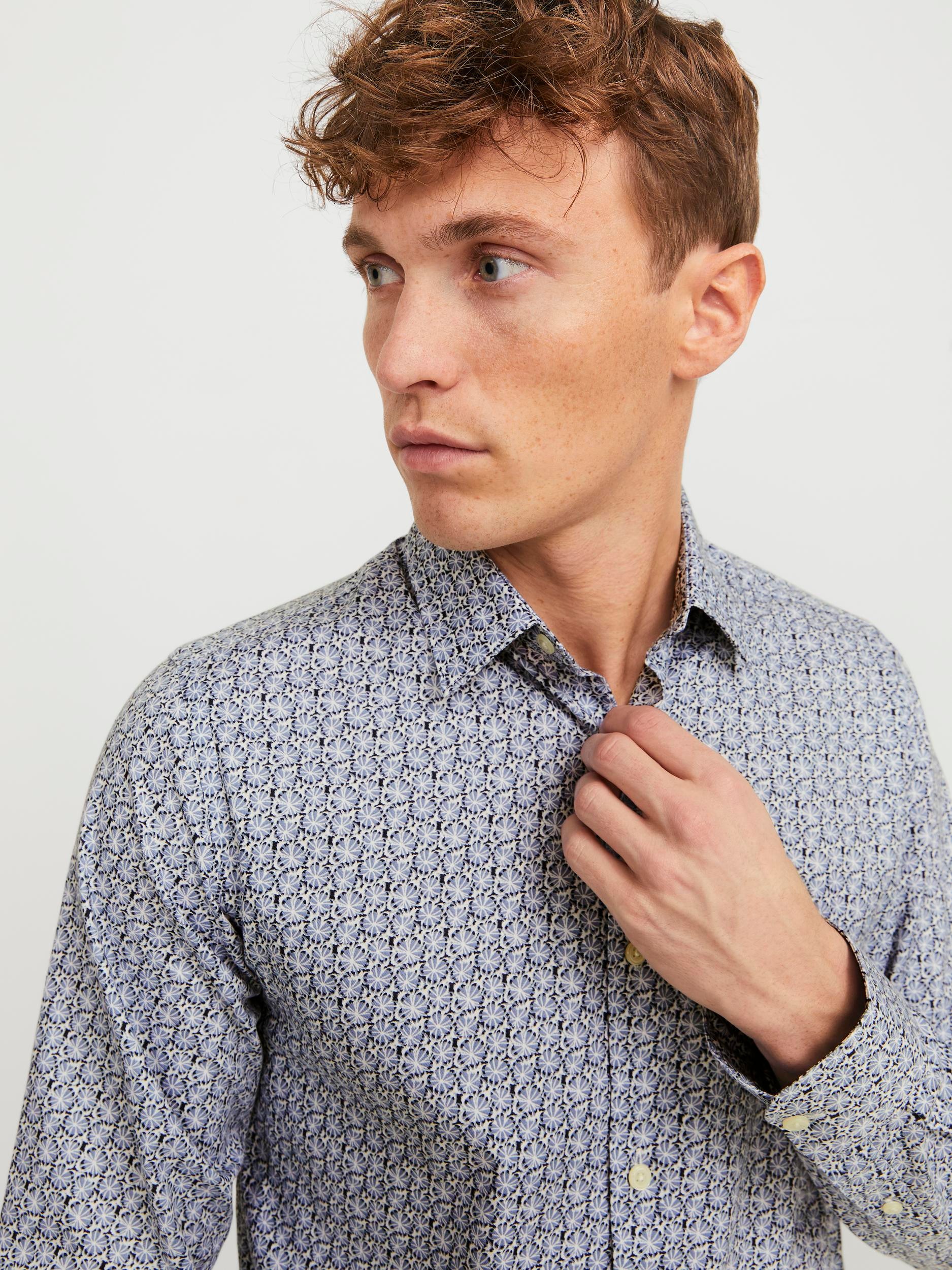 Jack & Jones Langarmhemd »JPRBLANORDIC PRINT SHIRT L/S SN«