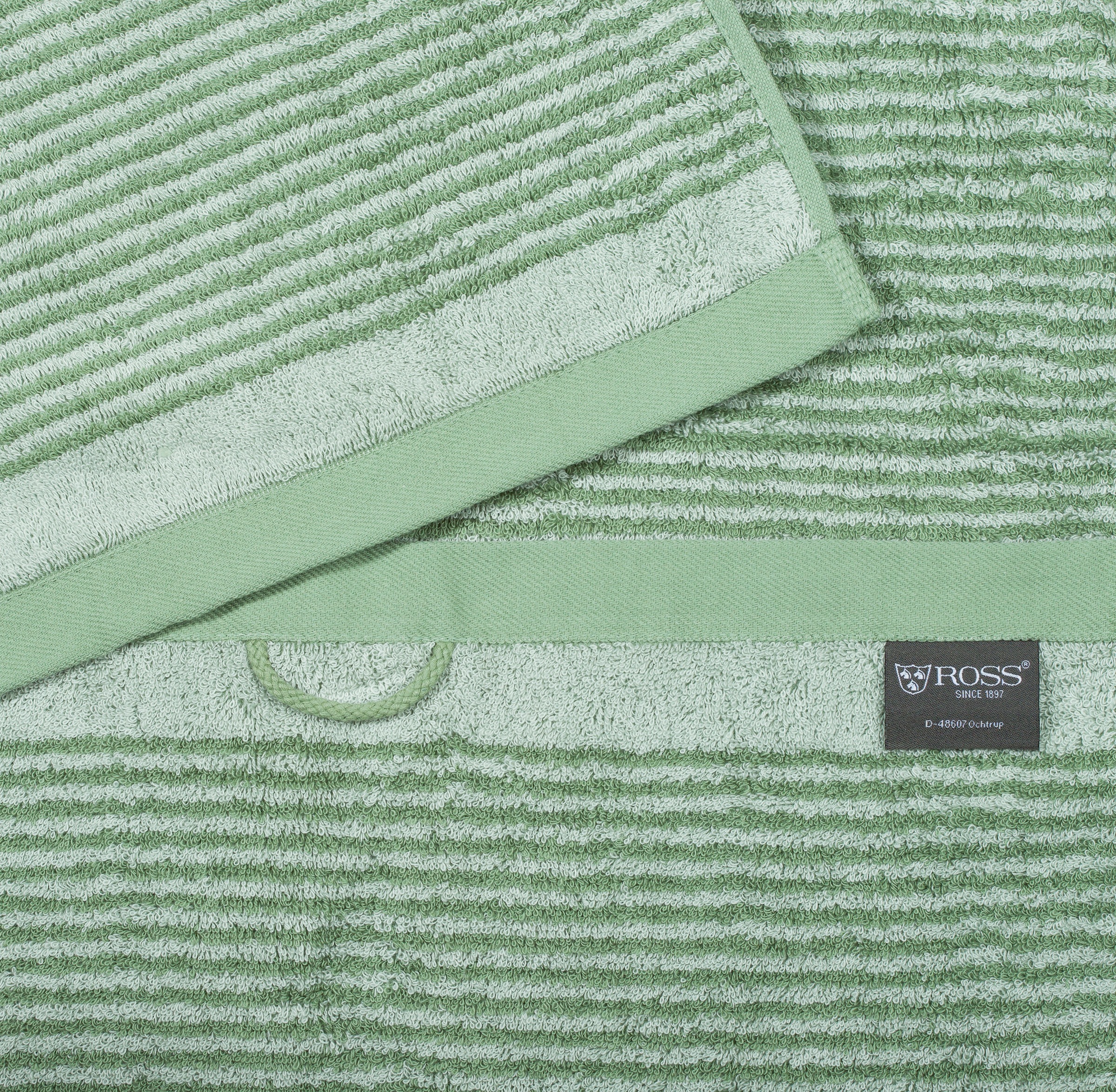 ROSS Duschtuch »schmaler Querstreifen« aus feinster Baumwolle