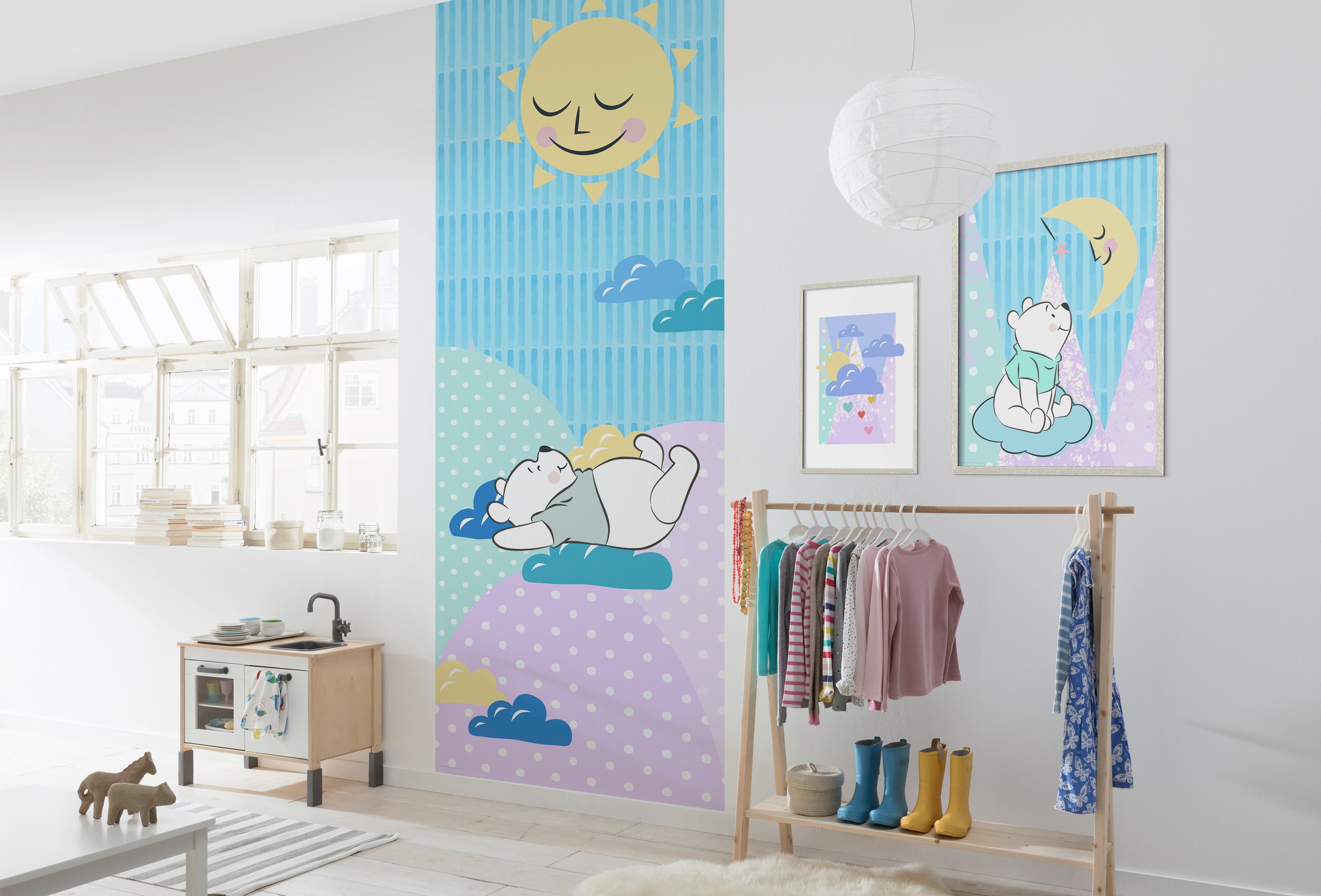 Komar Poster kaufen Garantie XXL Wohnzimmer online mit Kinderzimmer, St.), Pooh (1 | Disney, Schlafzimmer, »Winnie Moon«, Jahren 3
