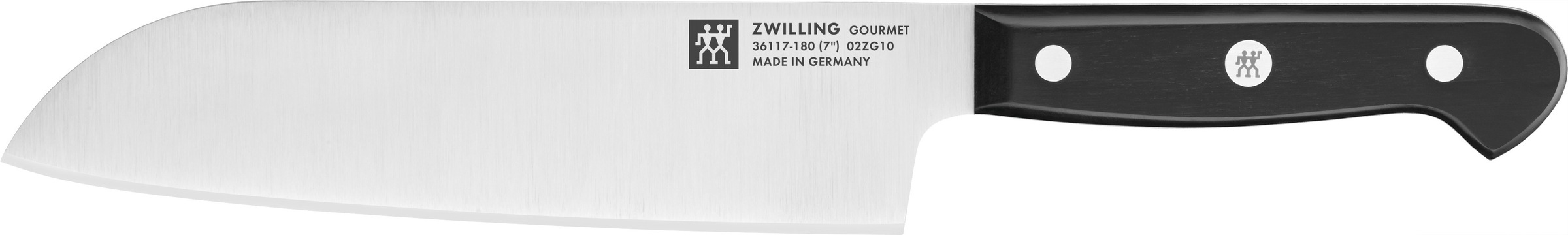 Zwilling Messer-Set »Gourmet«, (Set, 2 tlg., 1 Spick & Garniermesser 10 cm, 1 Santokumesser 18 cm), Made in Germany, FRIODUR eisgehärtete Klingen, Sonderschmelze