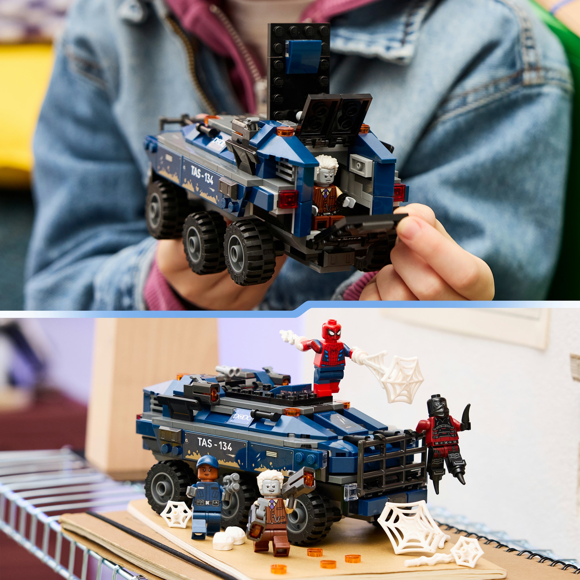 LEGO® Konstruktionsspielsteine »Spider-Man Jagt den Gefängnistransporter (76349), LEGO Super Heroes« Made in Europe