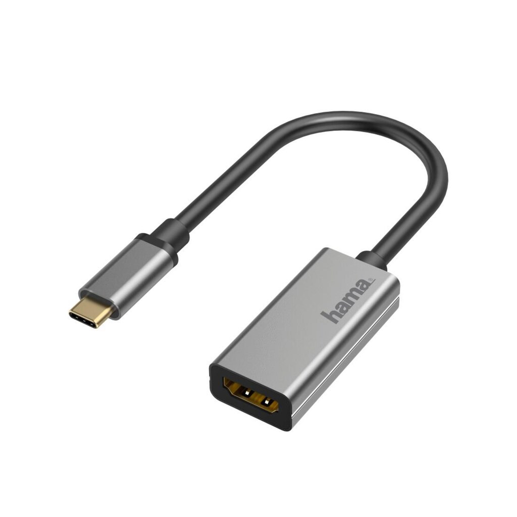 Hama USB-Adapter »Video-Adapter, USB-C-Stecker - HDMI™-Buchse«, USB-C zu HDMI, 10 cm